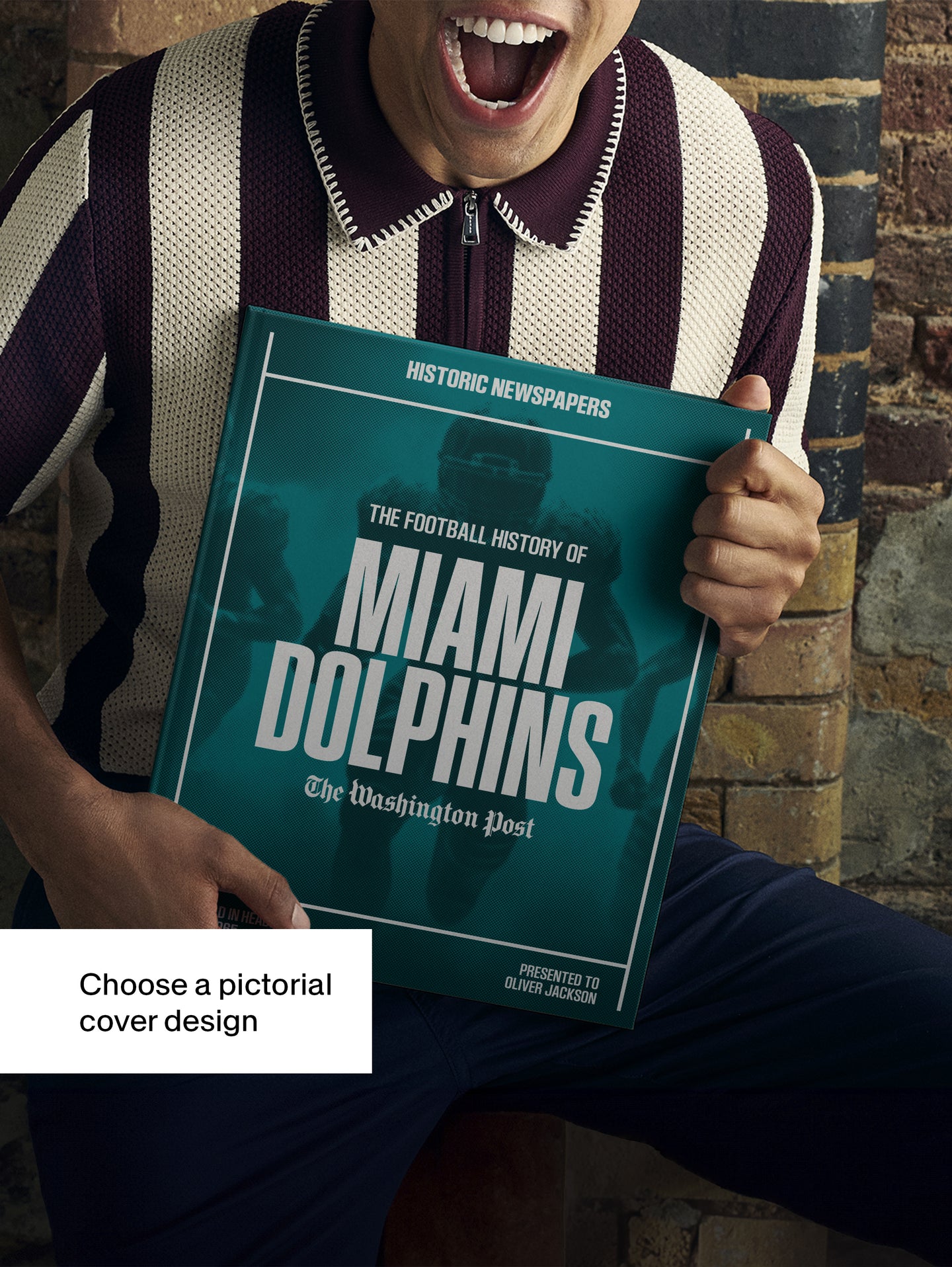 The US Football History of Miami Dolphins Washington Post Edition Book - Historic Newspapers