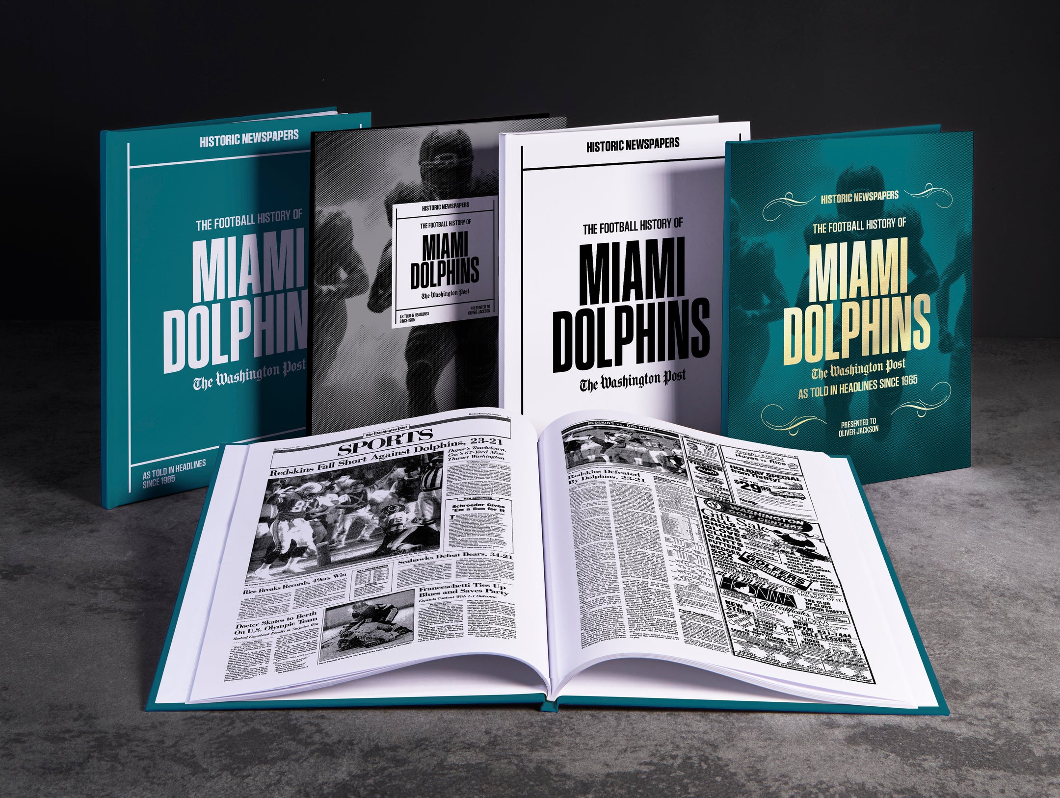 The US Football History of Miami Dolphins Washington Post Edition Book