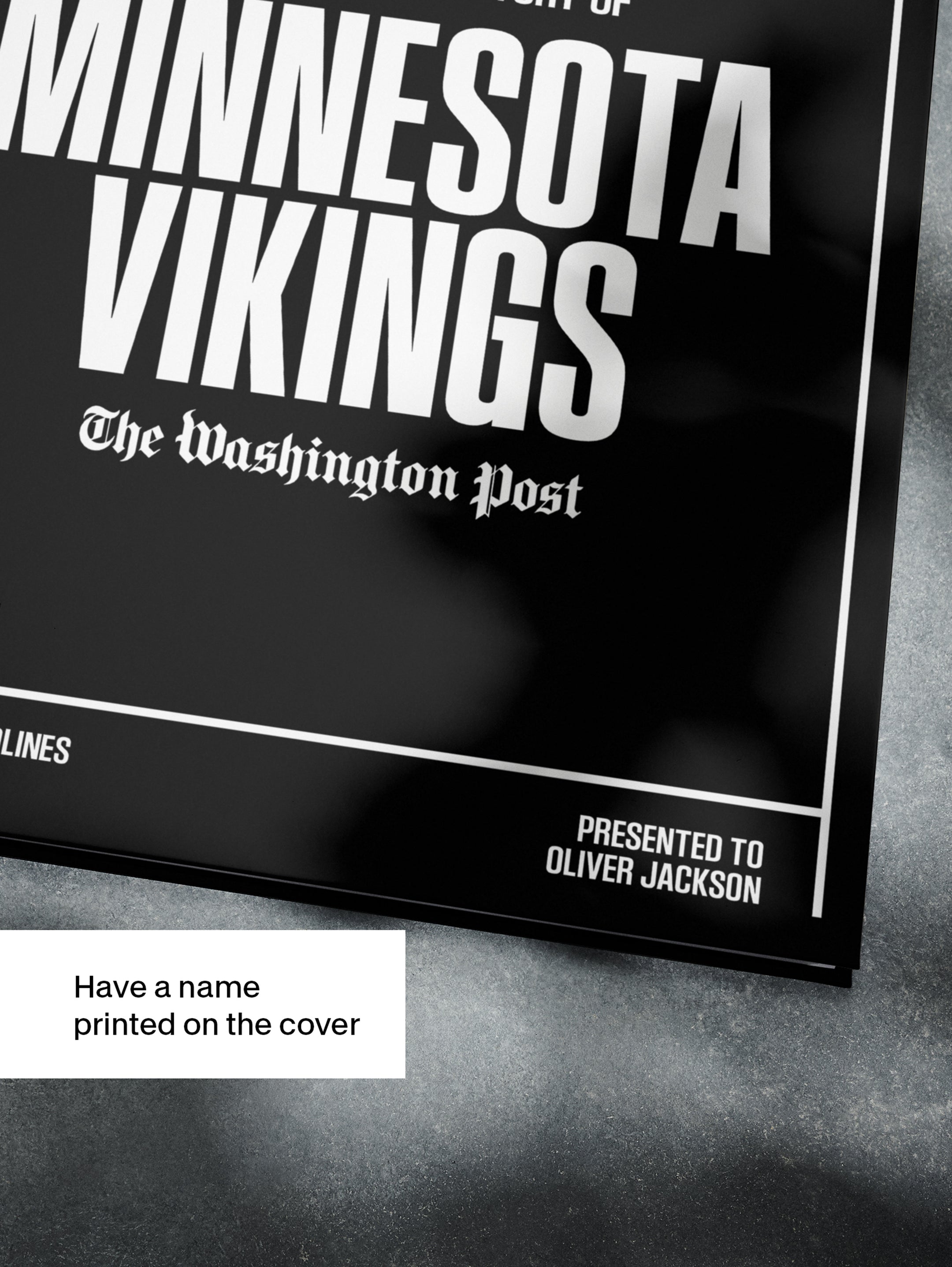 The US Football History of Minnesota Vikings Washington Post Edition Book - Historic Newspapers