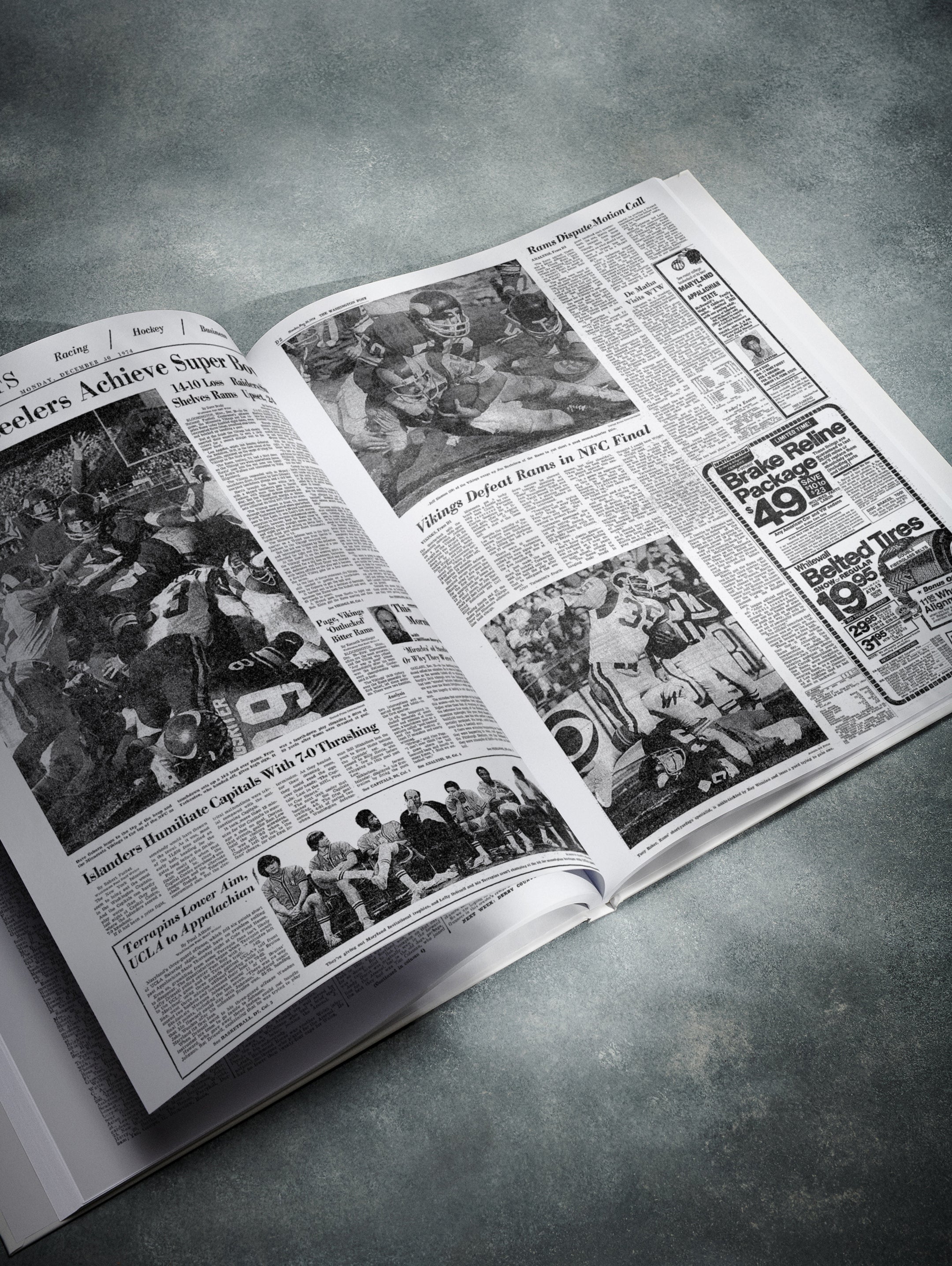 The US Football History of Minnesota Vikings Washington Post Edition Book - Historic Newspapers