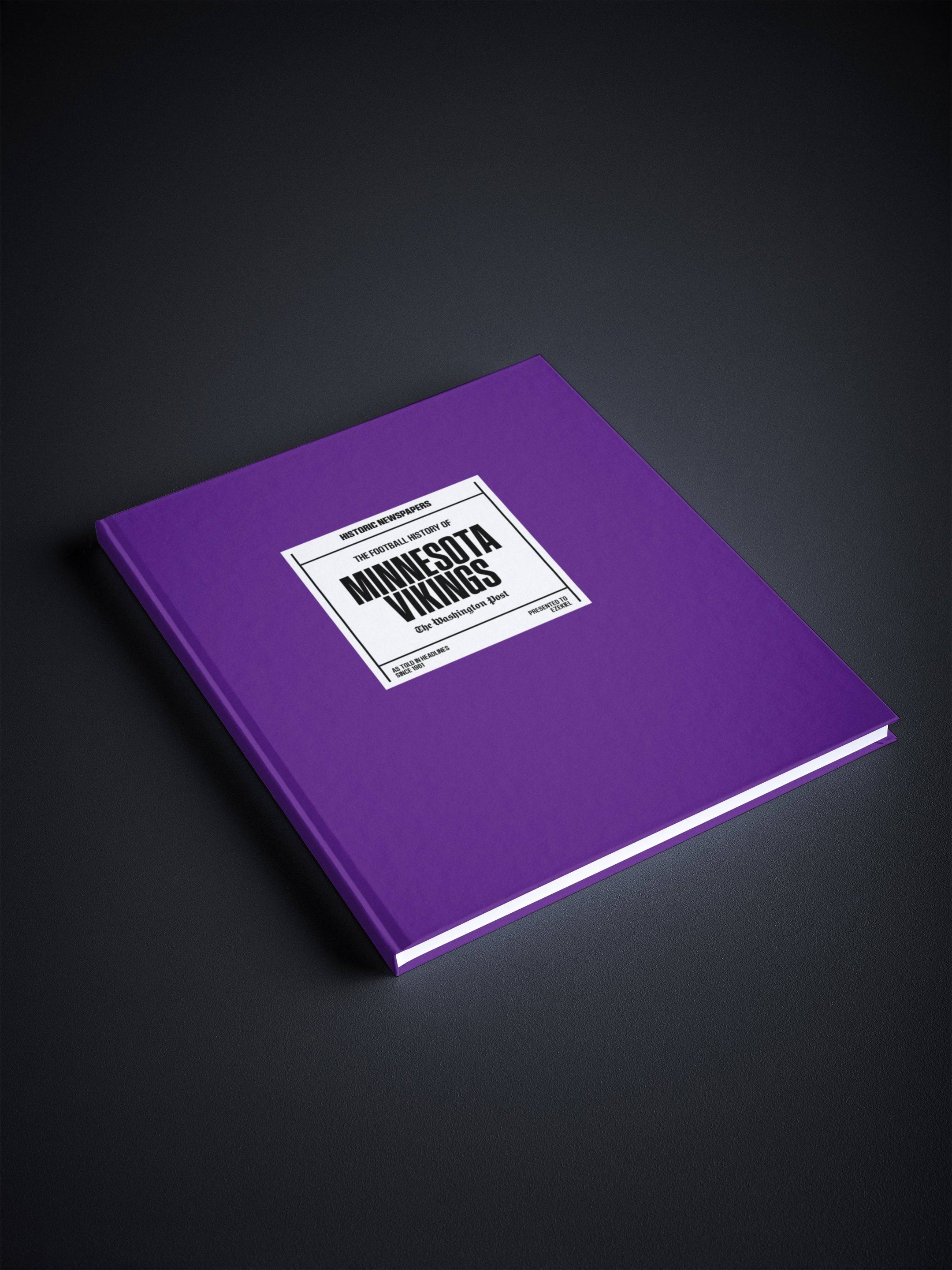 The US Football History of Minnesota Vikings Washington Post Edition Book - Historic Newspapers