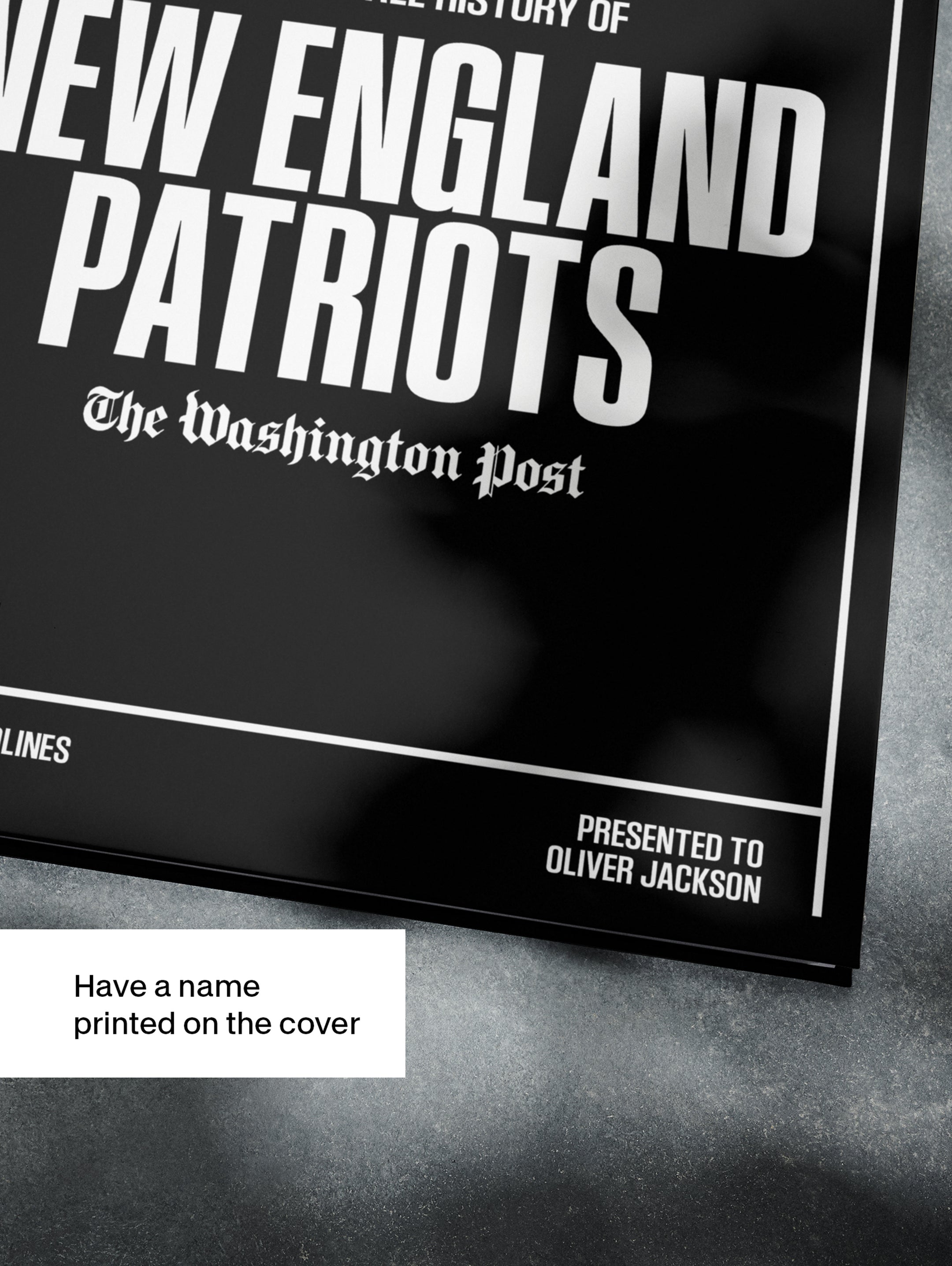 The US Football History of New England Patriots Washington Post Edition Book - Historic Newspapers
