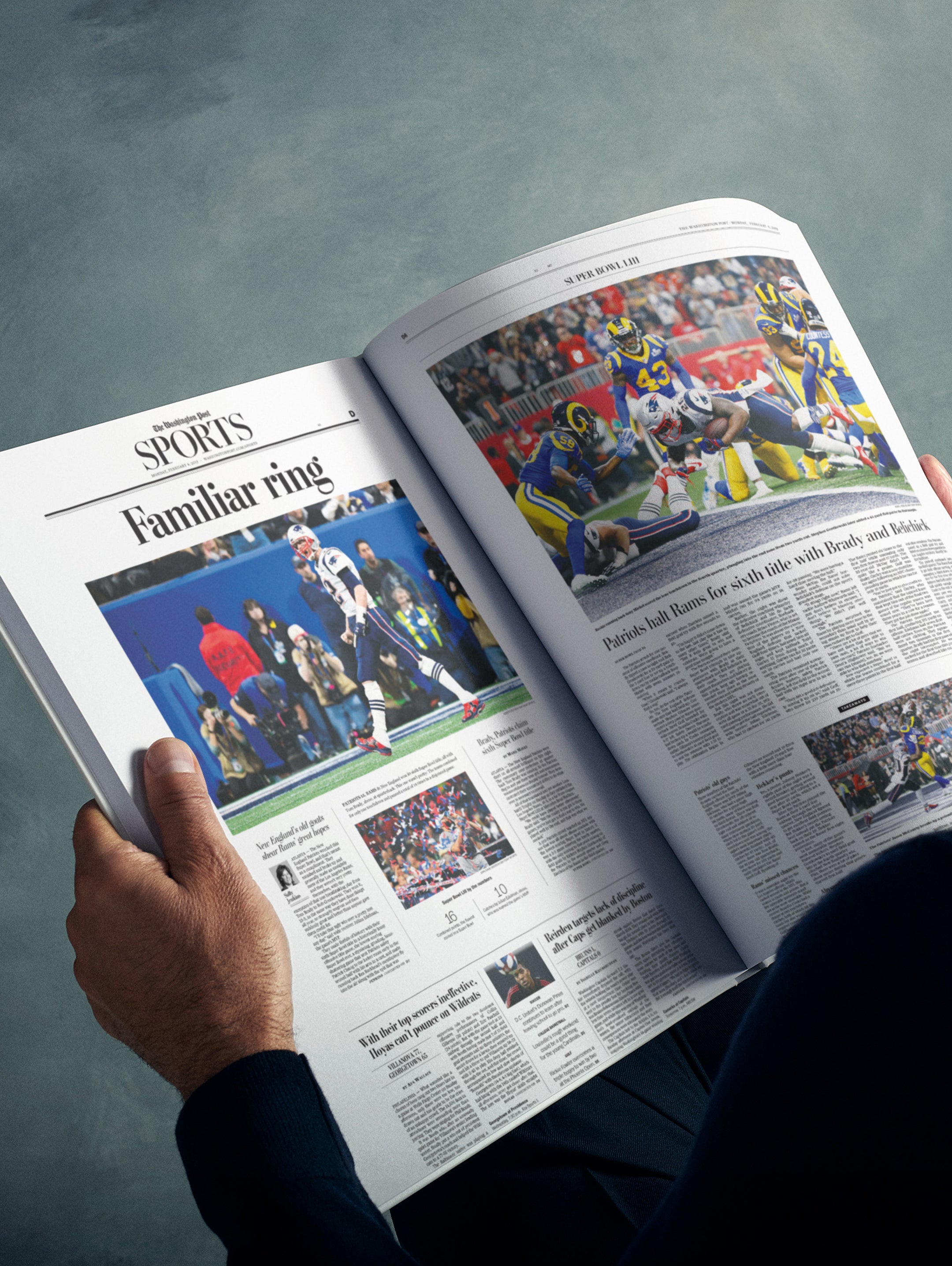 The US Football History of New England Patriots Washington Post Edition Book - Historic Newspapers