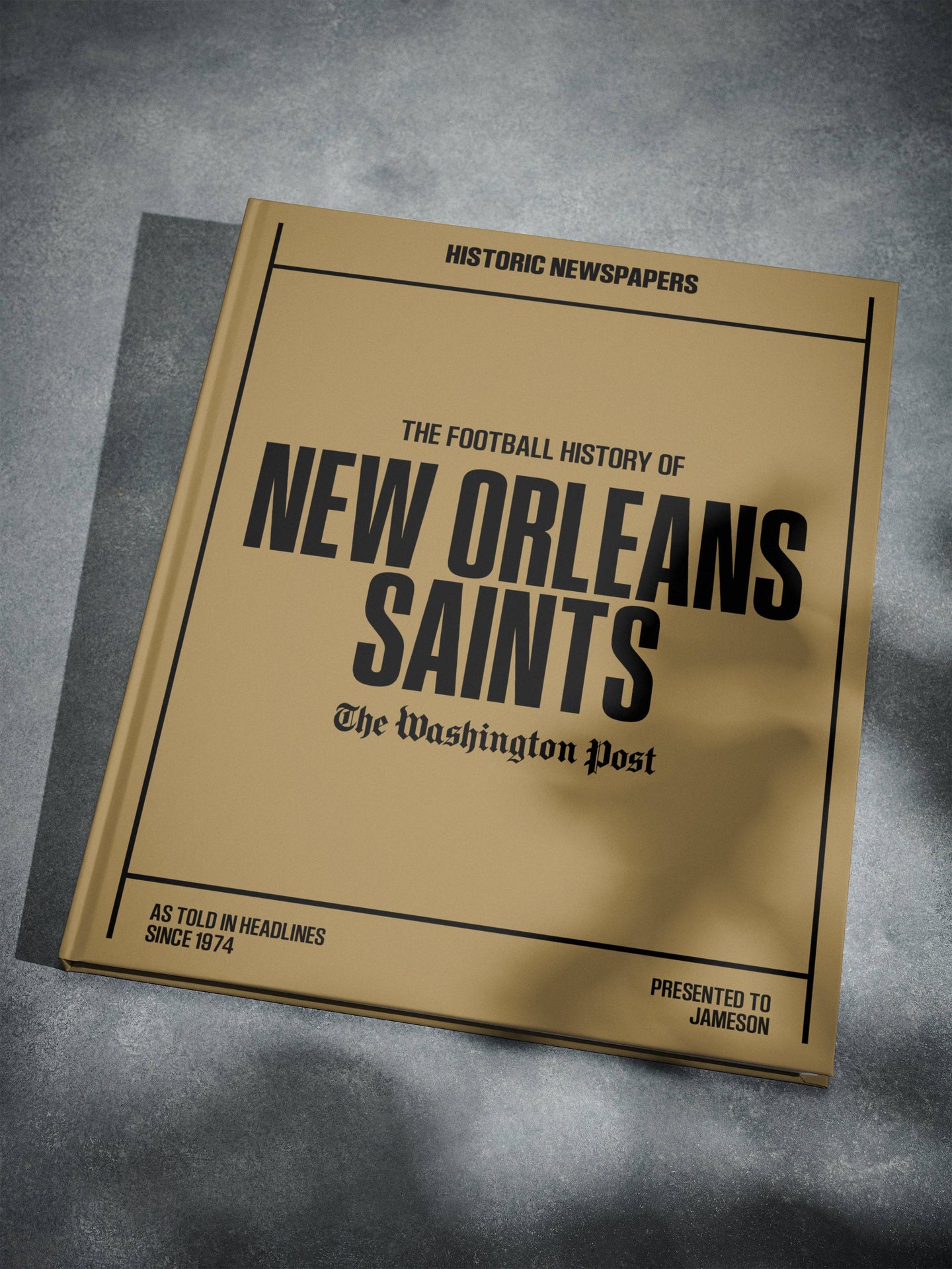 The US Football History of New Orleans Saints Washington Post Edition Book - Historic Newspapers
