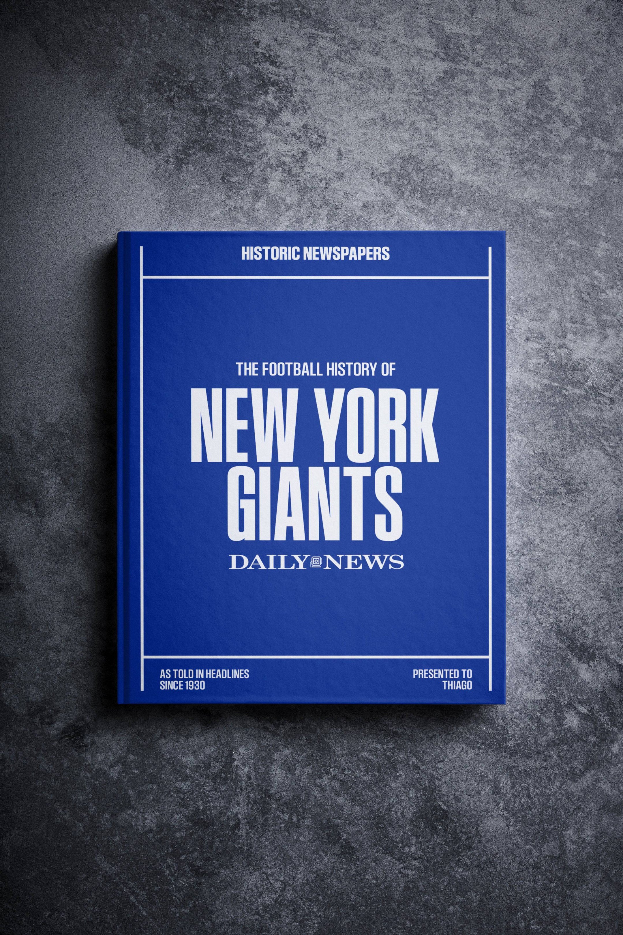 The Football History of New York Giants Daily News Edition Book