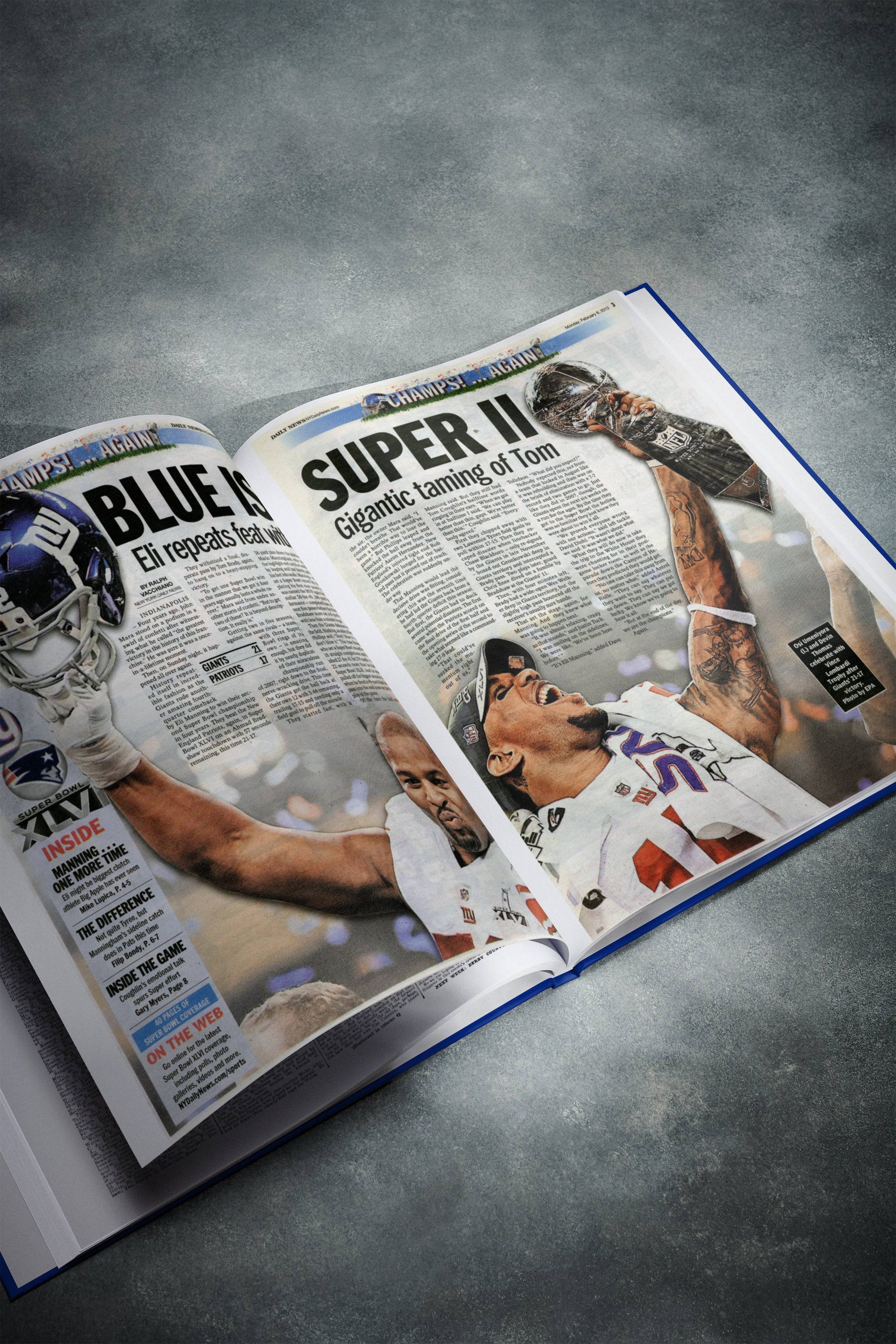 The Football History of New York Giants Daily News Edition Book