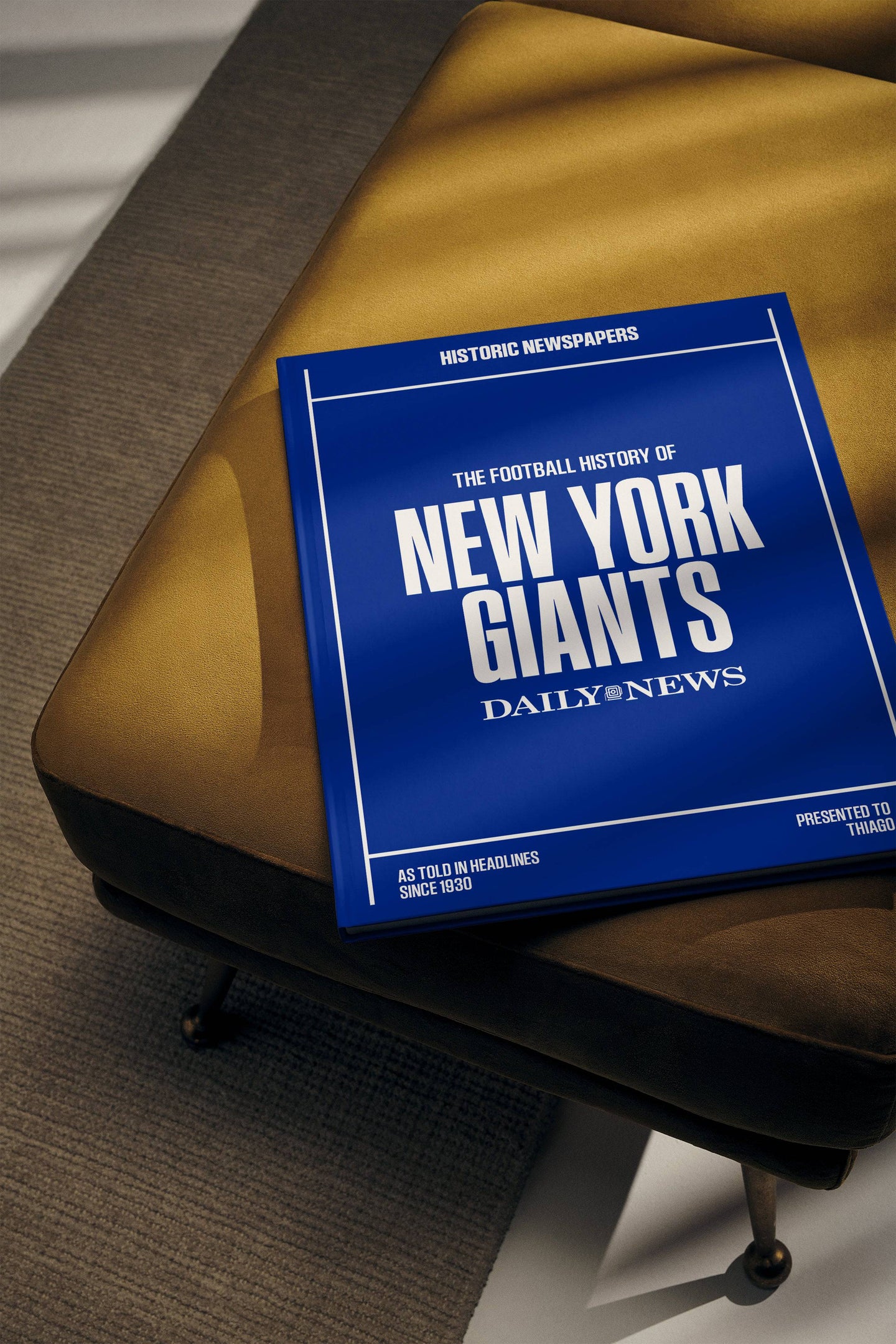 The US Football History of New York Giants Daily News Edition Book - Historic Newspapers