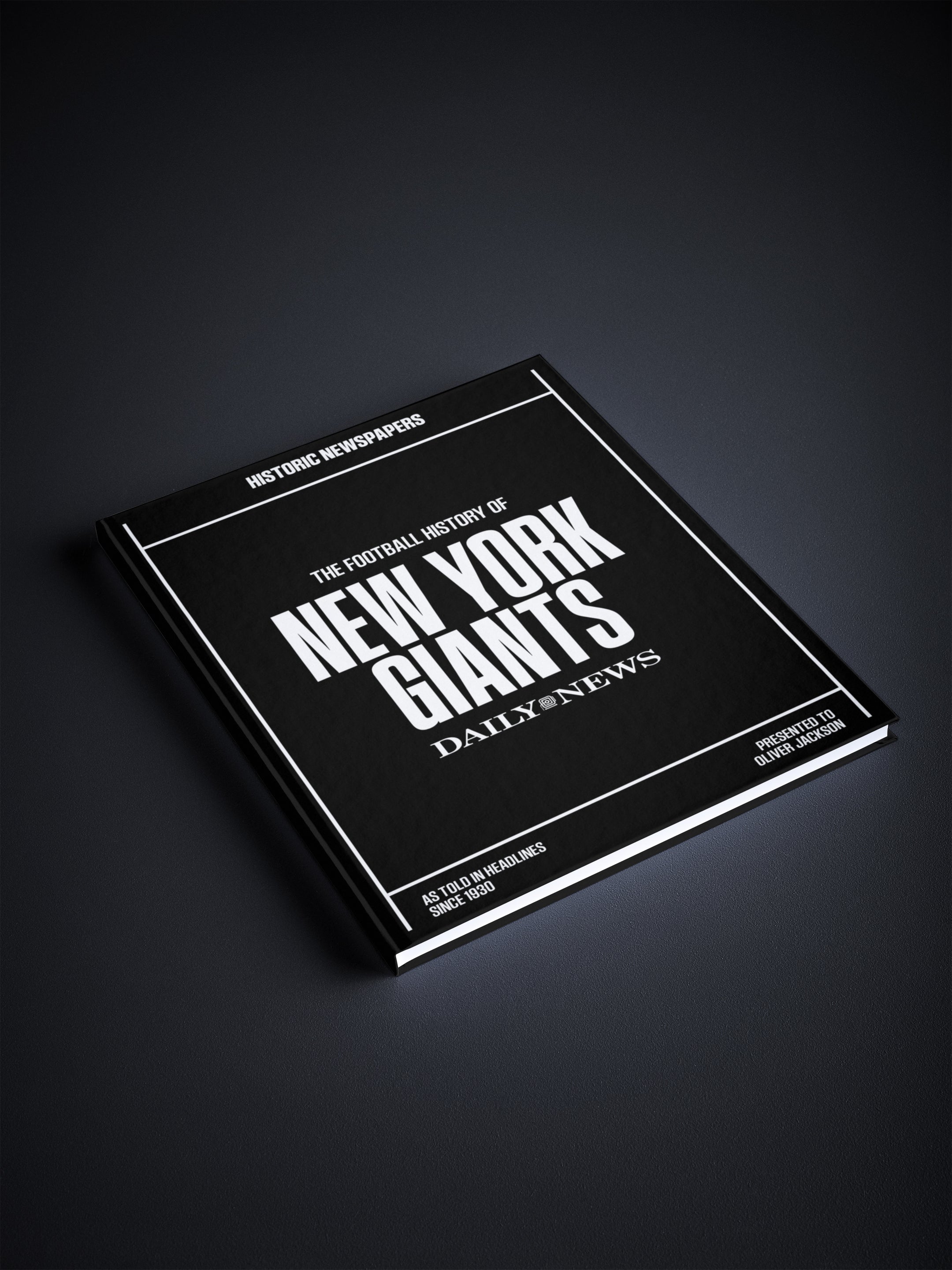 The US Football History of New York Giants Daily News Edition Book - Historic Newspapers