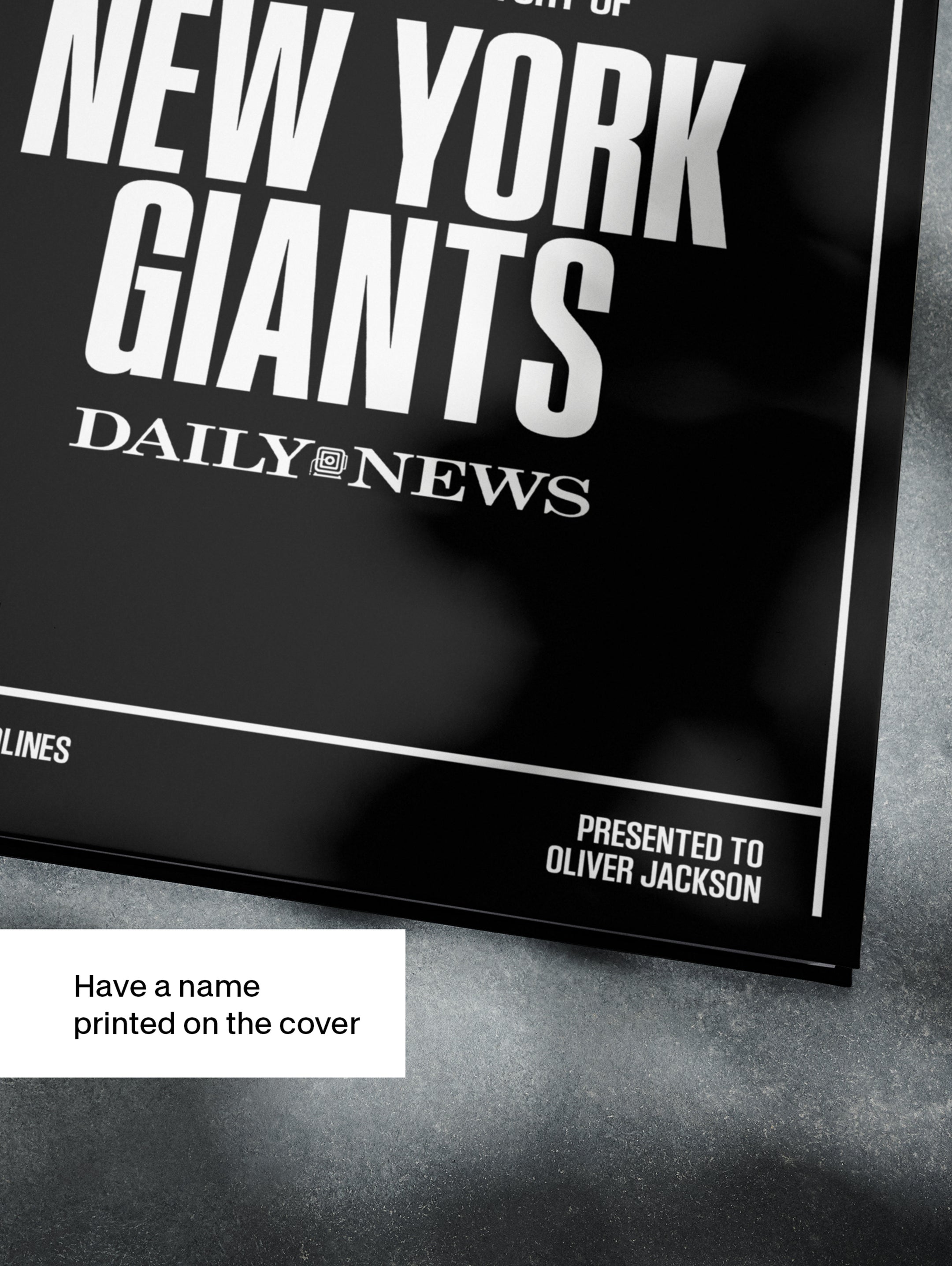The US Football History of New York Giants Daily News Edition Book - Historic Newspapers