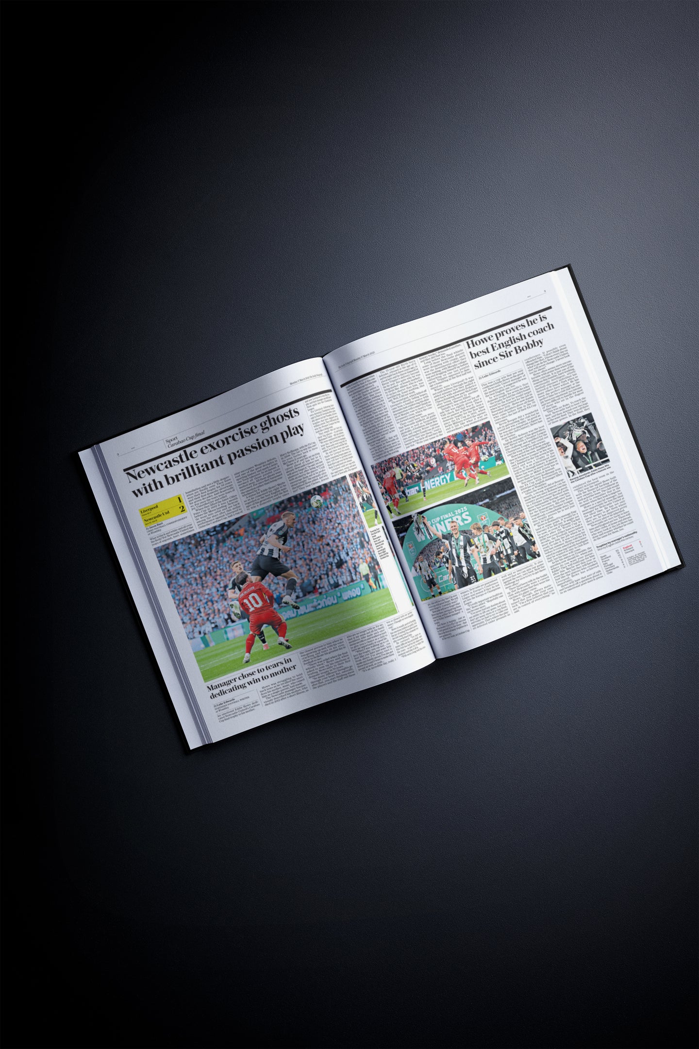 The Football History of Newcastle United Telegraph Edition Book