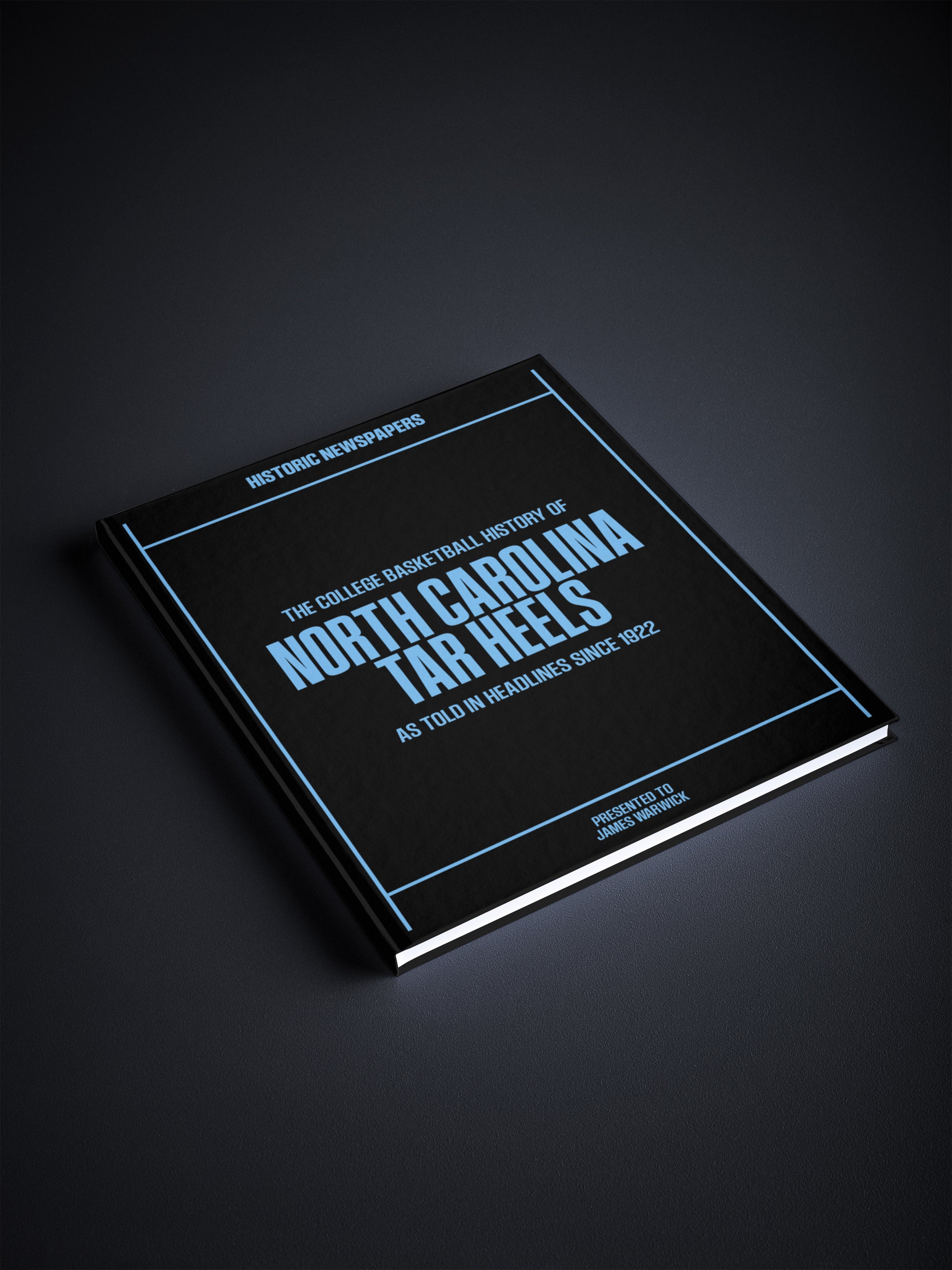 Black and white POD book cover featuring historic Duke Blue Devils college basketball newsstand images by Historic Newspapers.