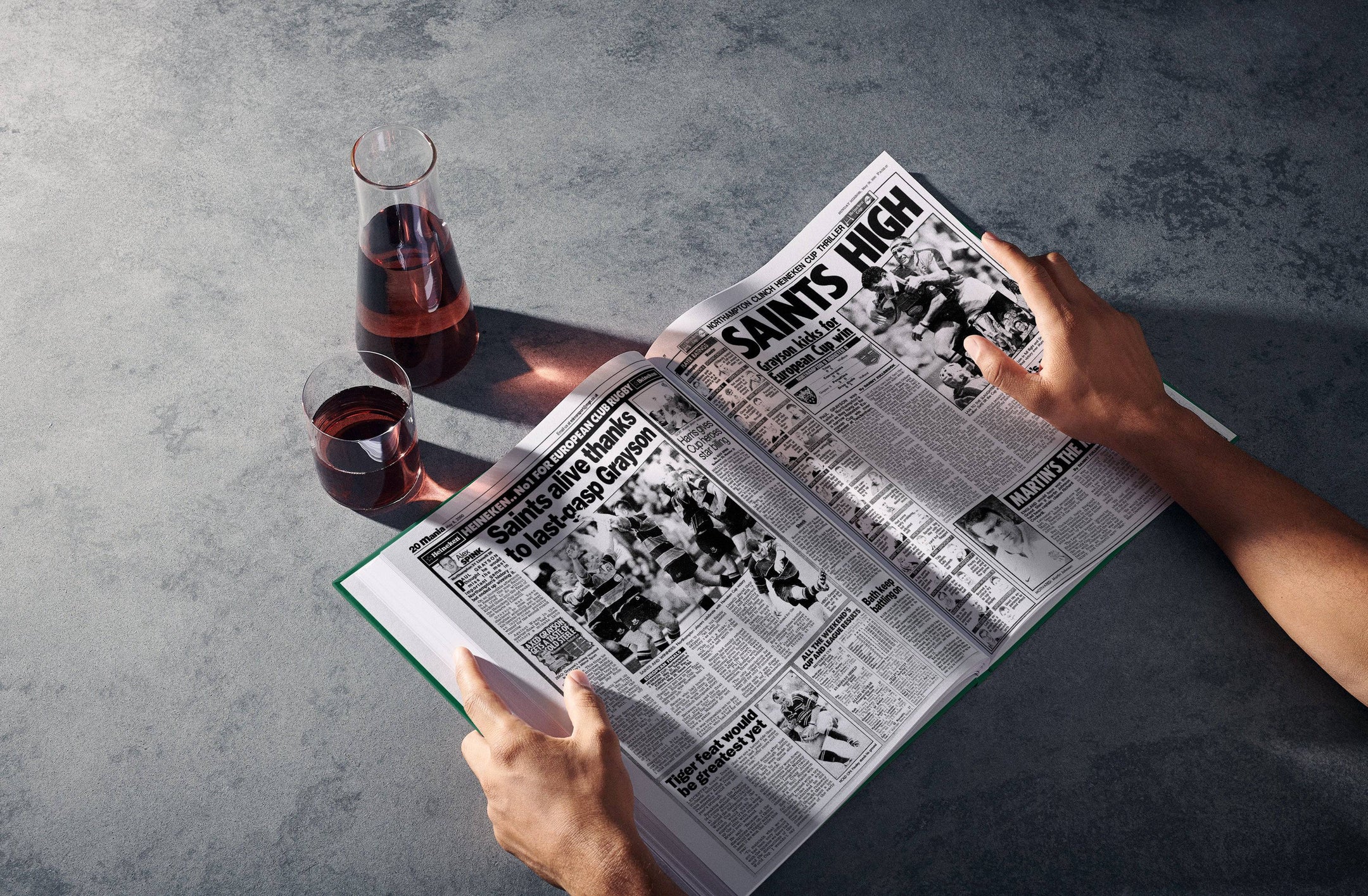 The Rugby History of Northampton Saints Book - Historic Newspapers