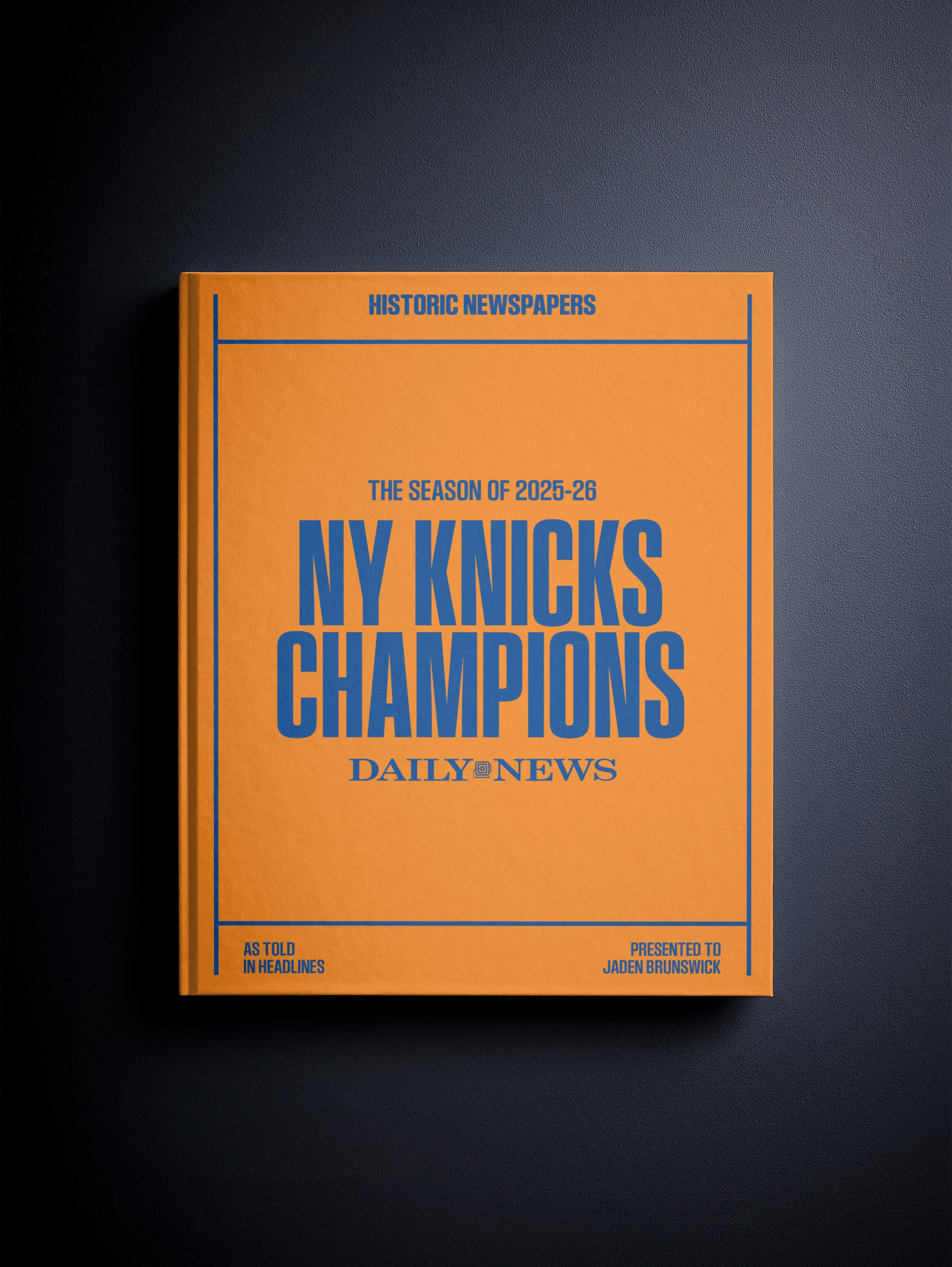New York Knicks 26' Champions Basketball History Book | Historic