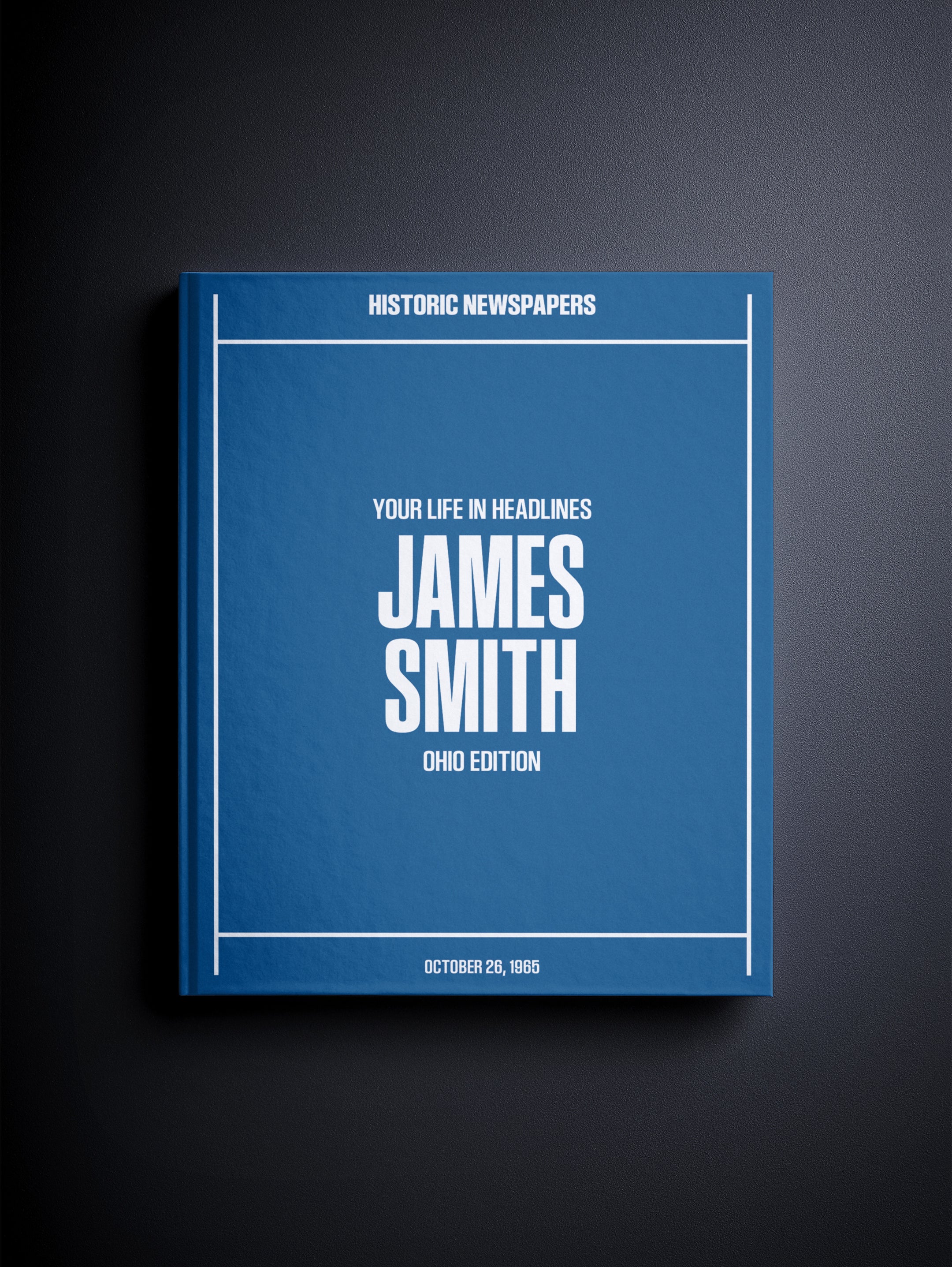 Personalized Birthday Newspaper Book Ohio Edition
