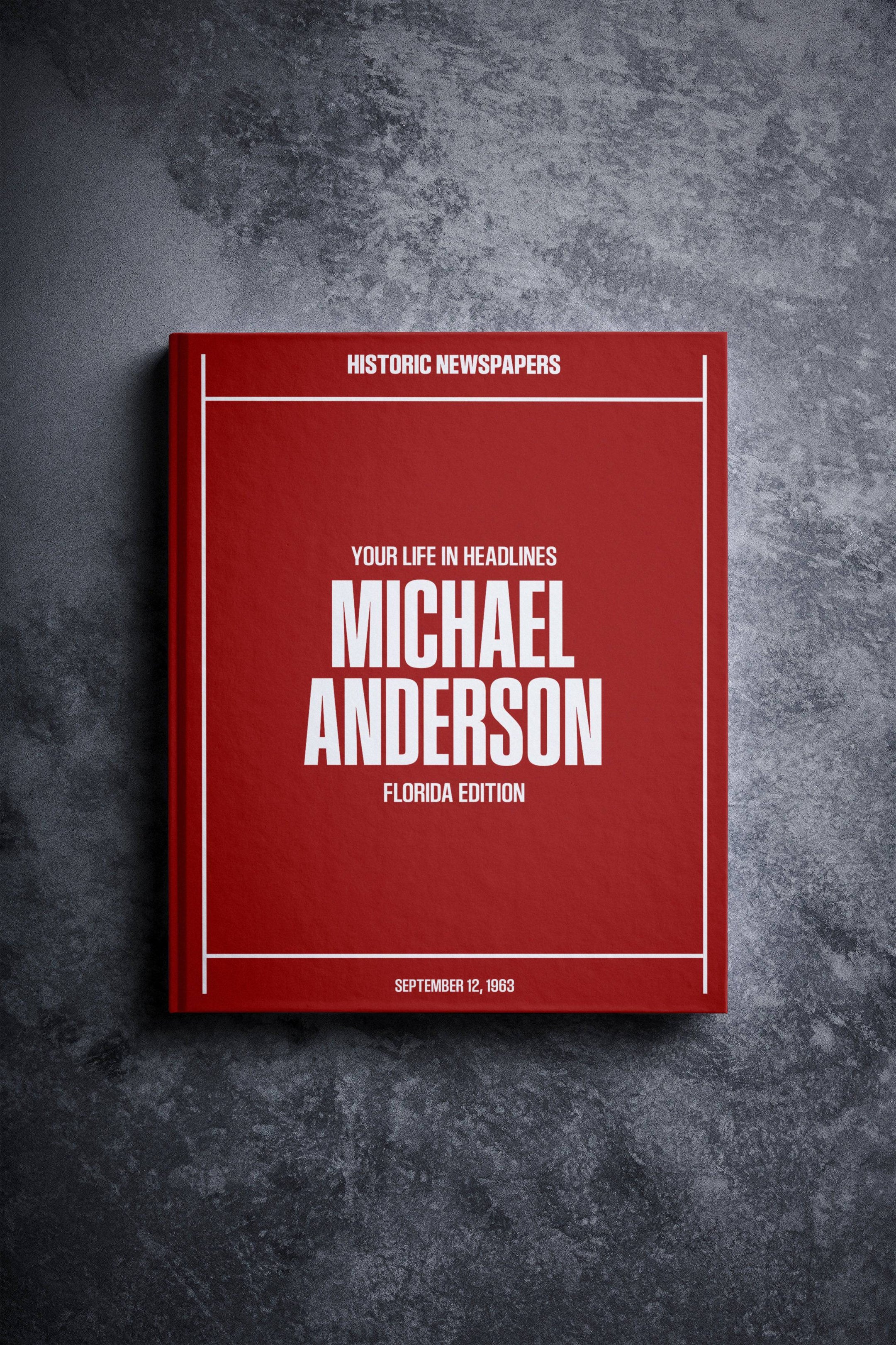 Personalised Birthday Newspaper Book Florida Edition