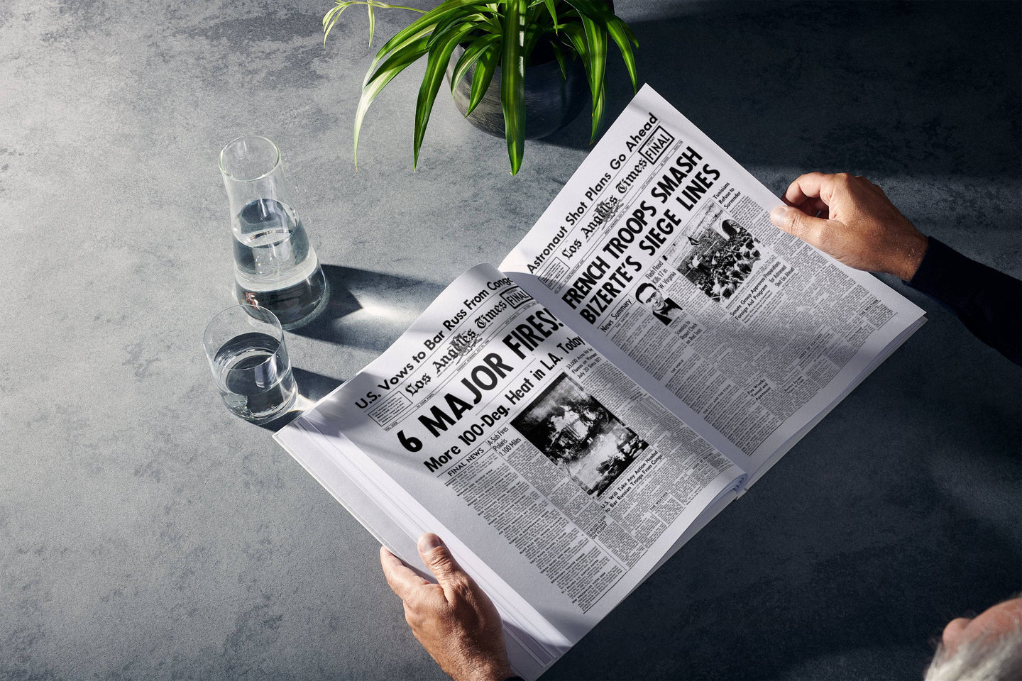 Personalised Birthday Newspaper Book Los Angeles Times Edition - Historic Newspapers