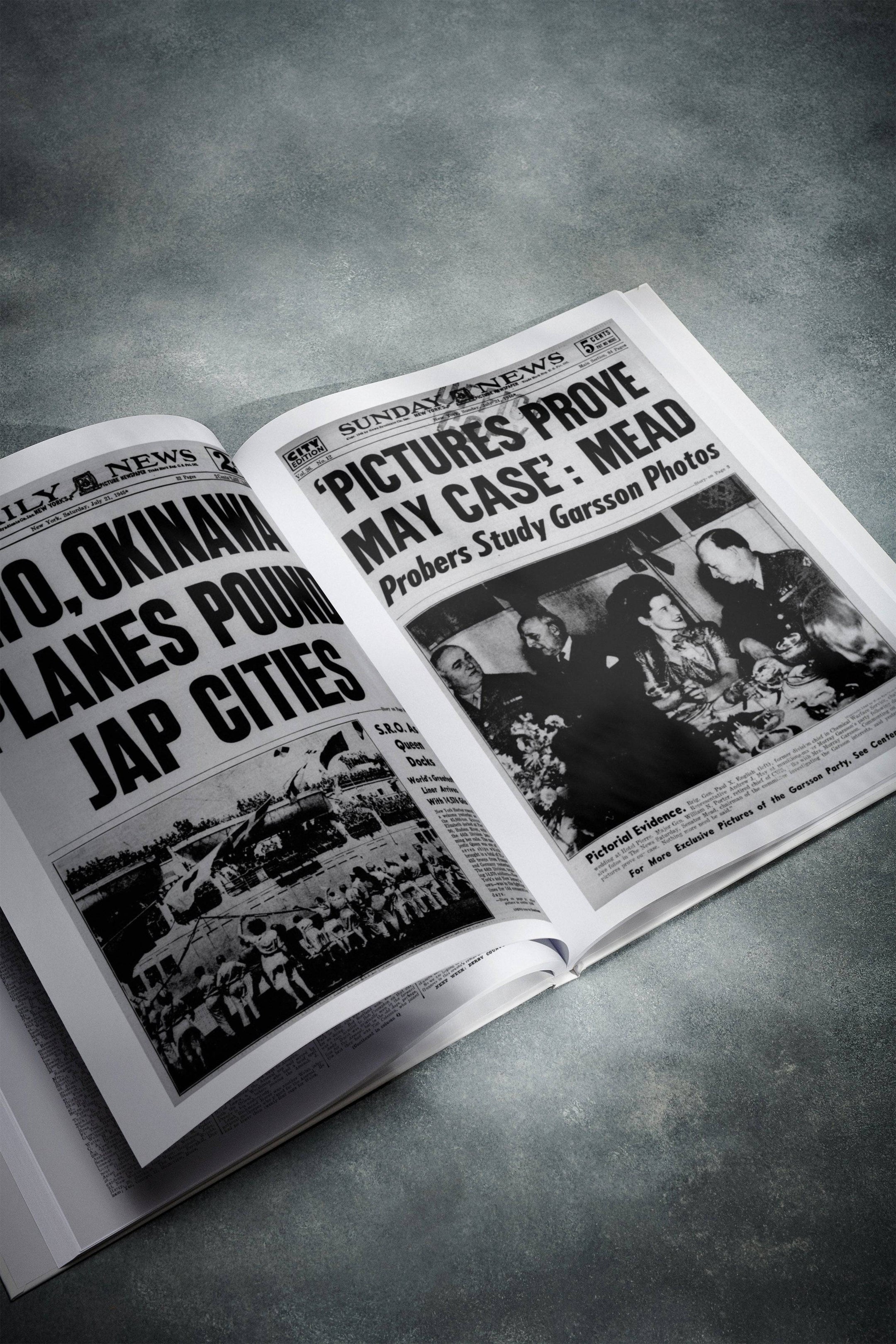 Personalised Birthday Newspaper Book New York Daily News Edition - Historic Newspapers