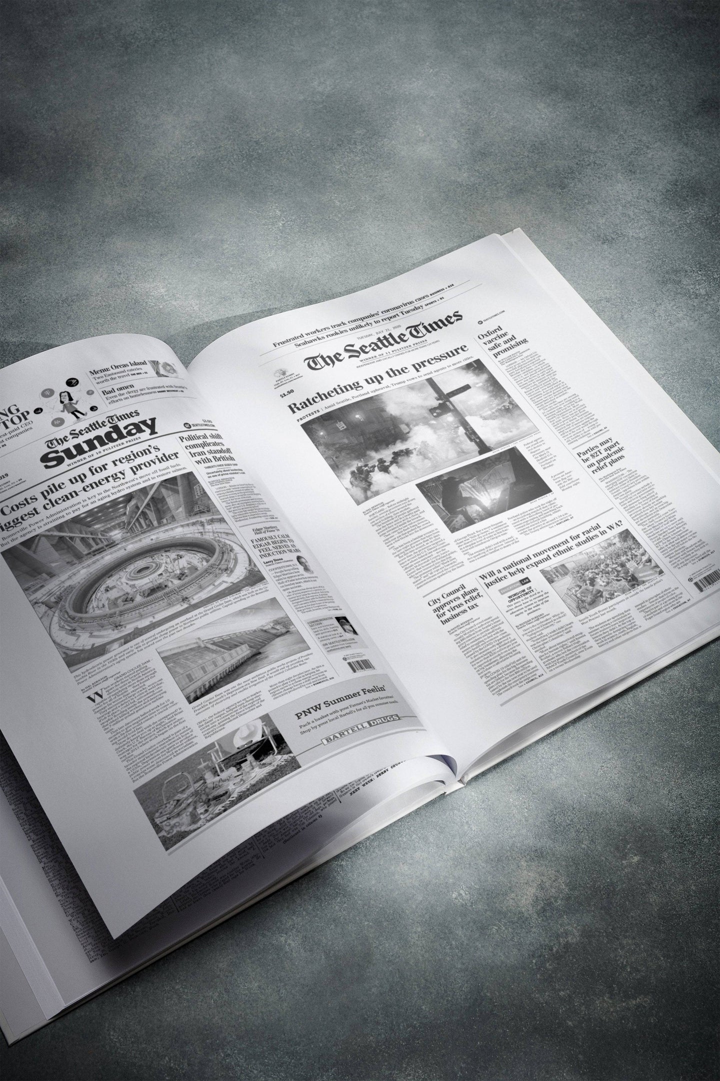 Personalised Birthday Newspaper Book Seattle Times Edition - Historic Newspapers