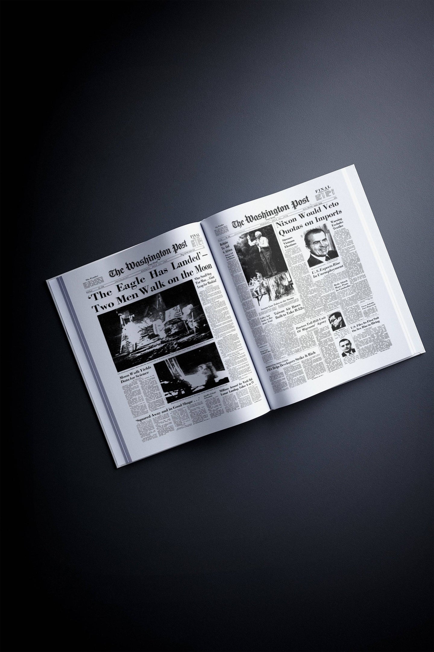 Personalised Birthday Newspaper Book Washington Post Edition - Historic Newspapers
