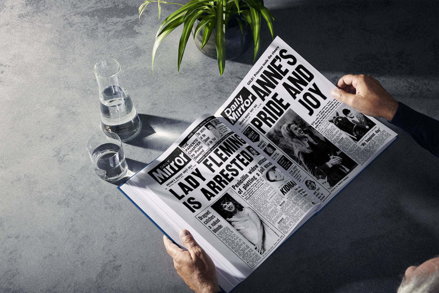 Personalised Retirement Newspaper Book