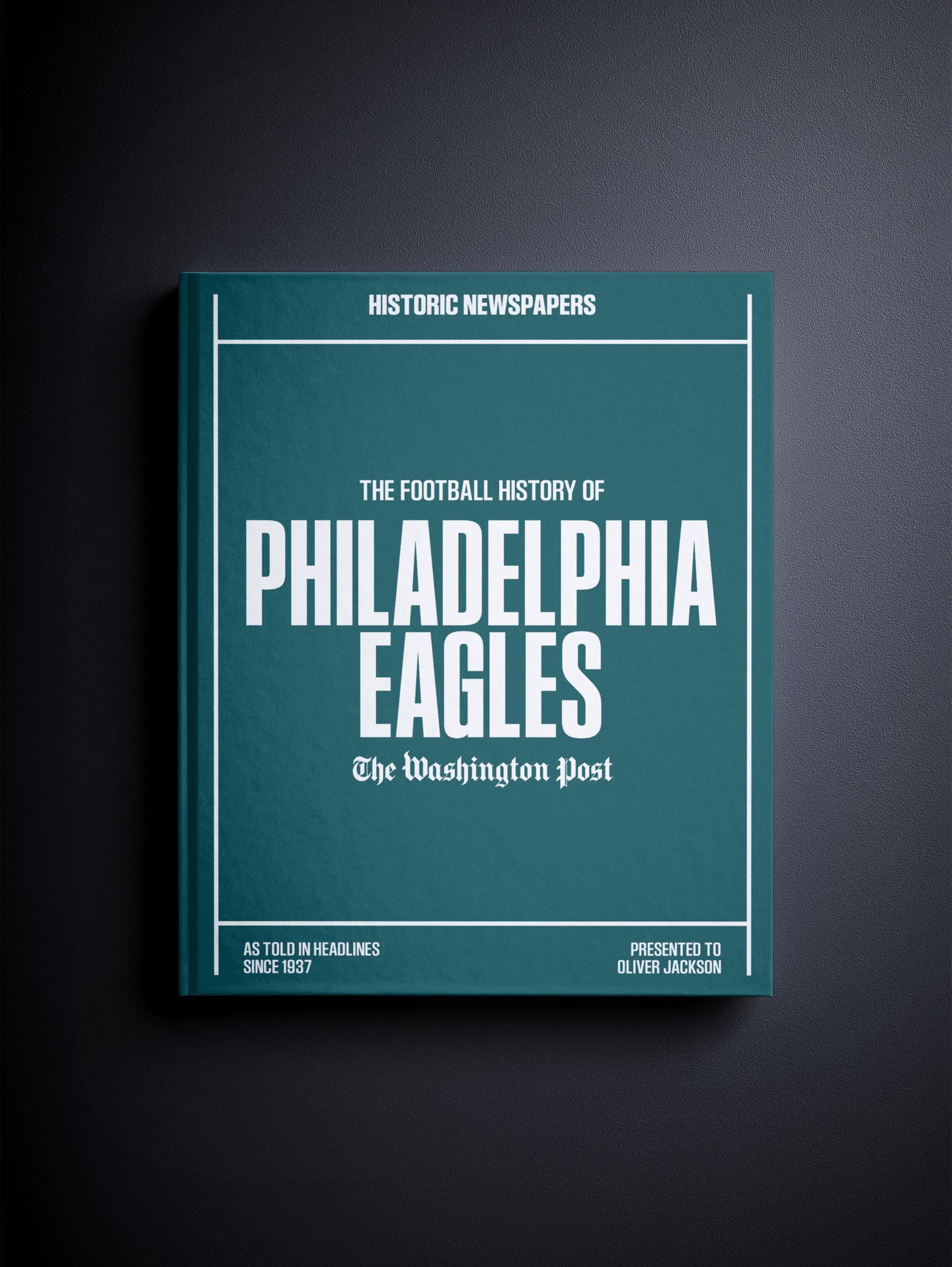 The Football History of Philadelphia Eagles Washington Post Edition Book