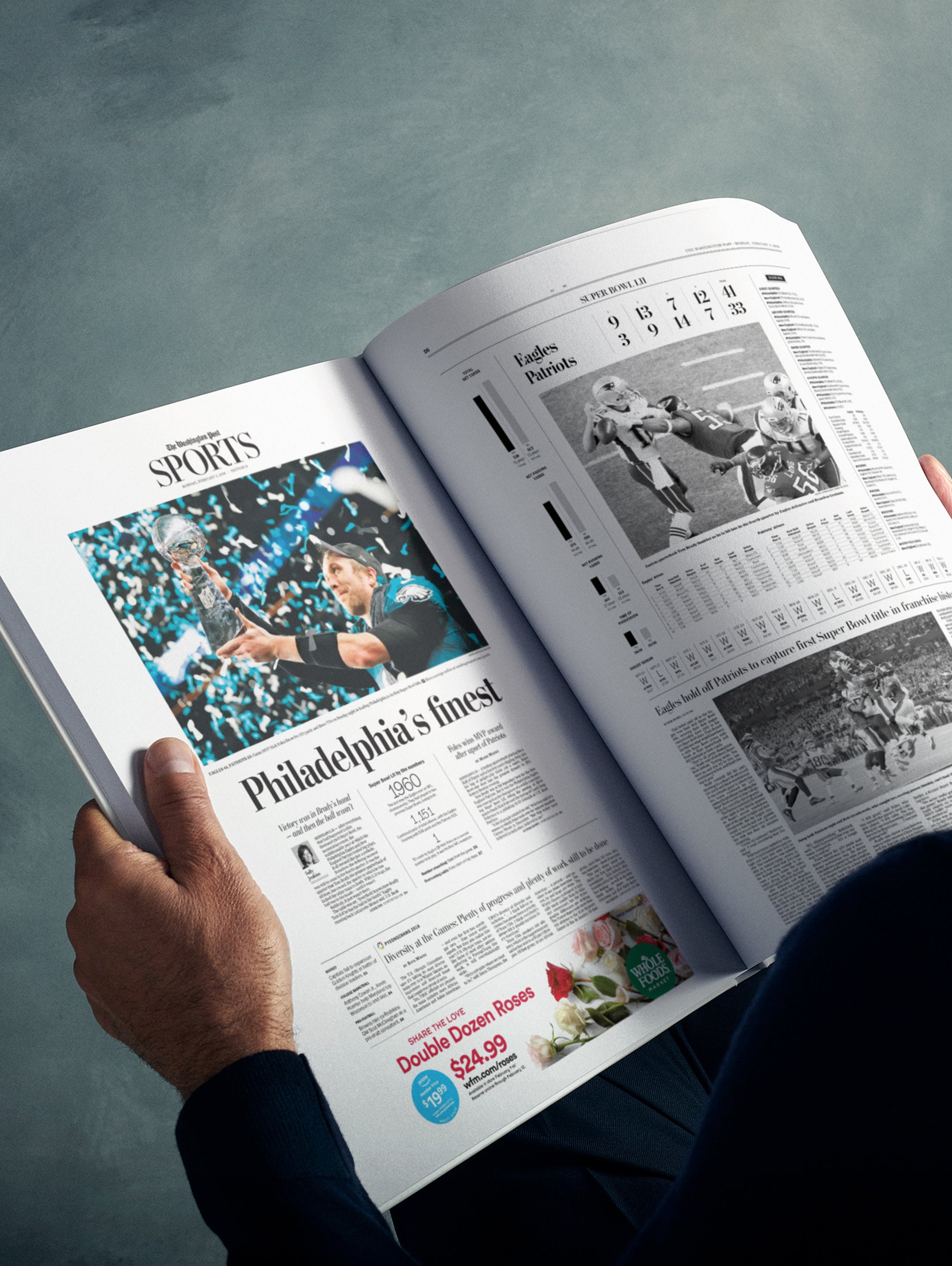 The US Football History of Philadelphia Eagles Washington Post Edition Book - Historic Newspapers