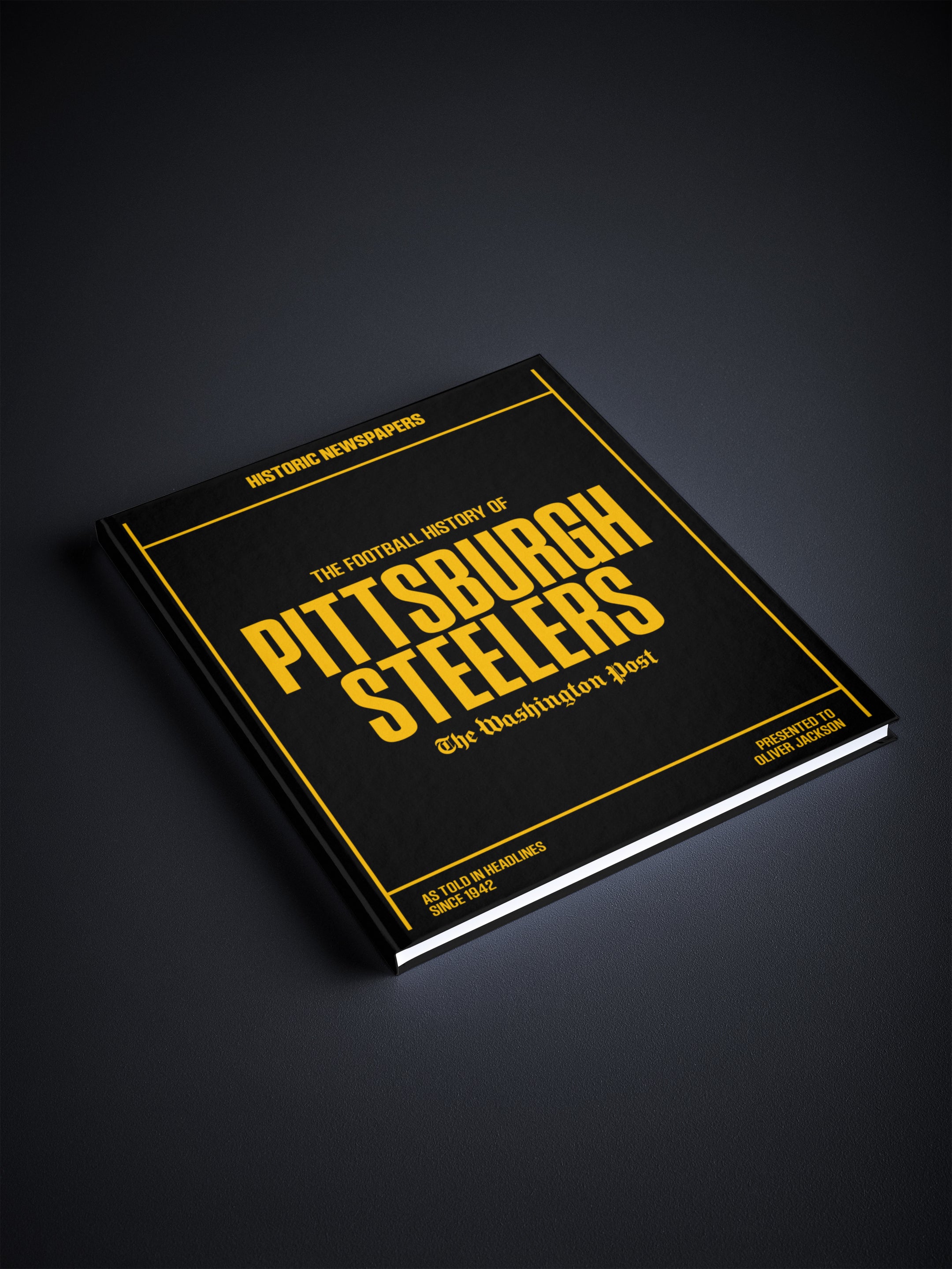 The US Football History of Pittsburgh Steelers Washington Post Edition Book - Historic Newspapers