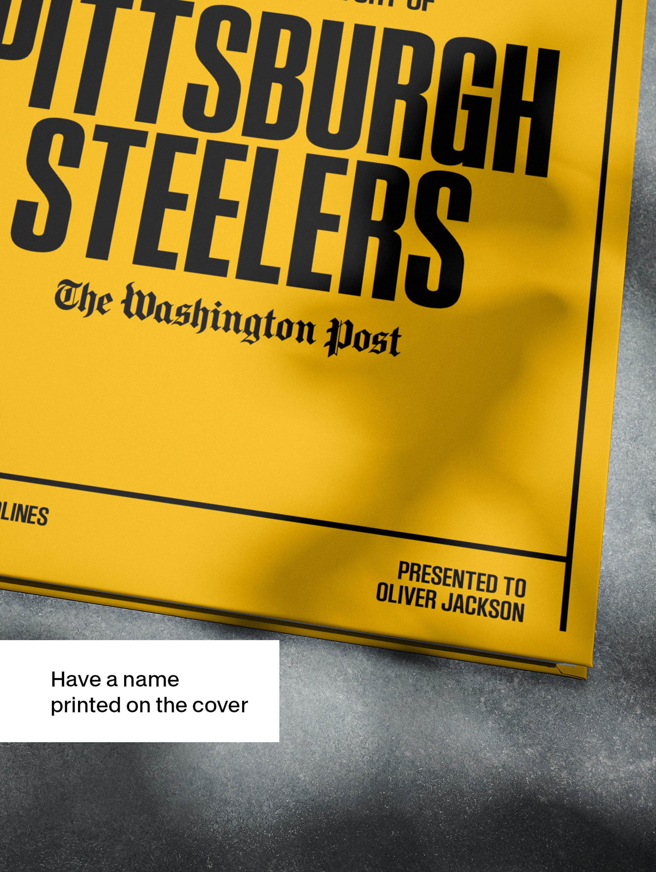 The US Football History of Pittsburgh Steelers Washington Post Edition Book - Historic Newspapers