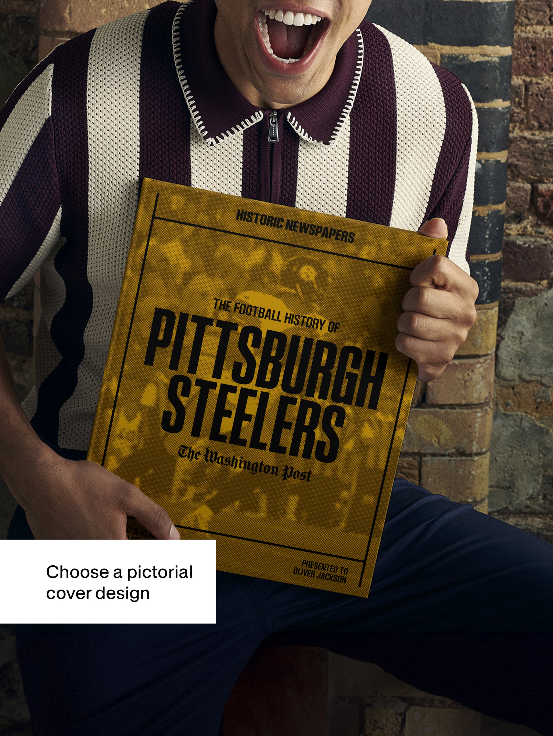 The US Football History of Pittsburgh Steelers Washington Post Edition Book - Historic Newspapers