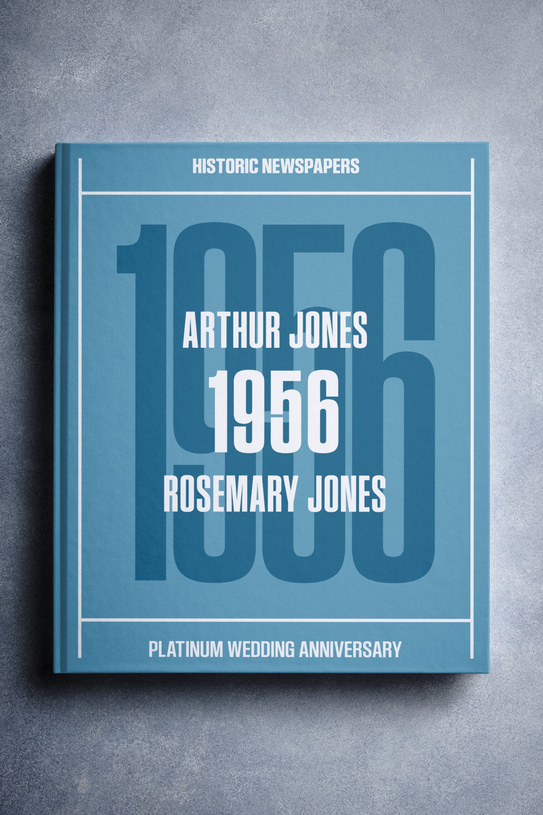 プラチナジュビリー 記念本 Platinum Anniversary 1956 in Headlines US Edition Newspaper Book 洋書