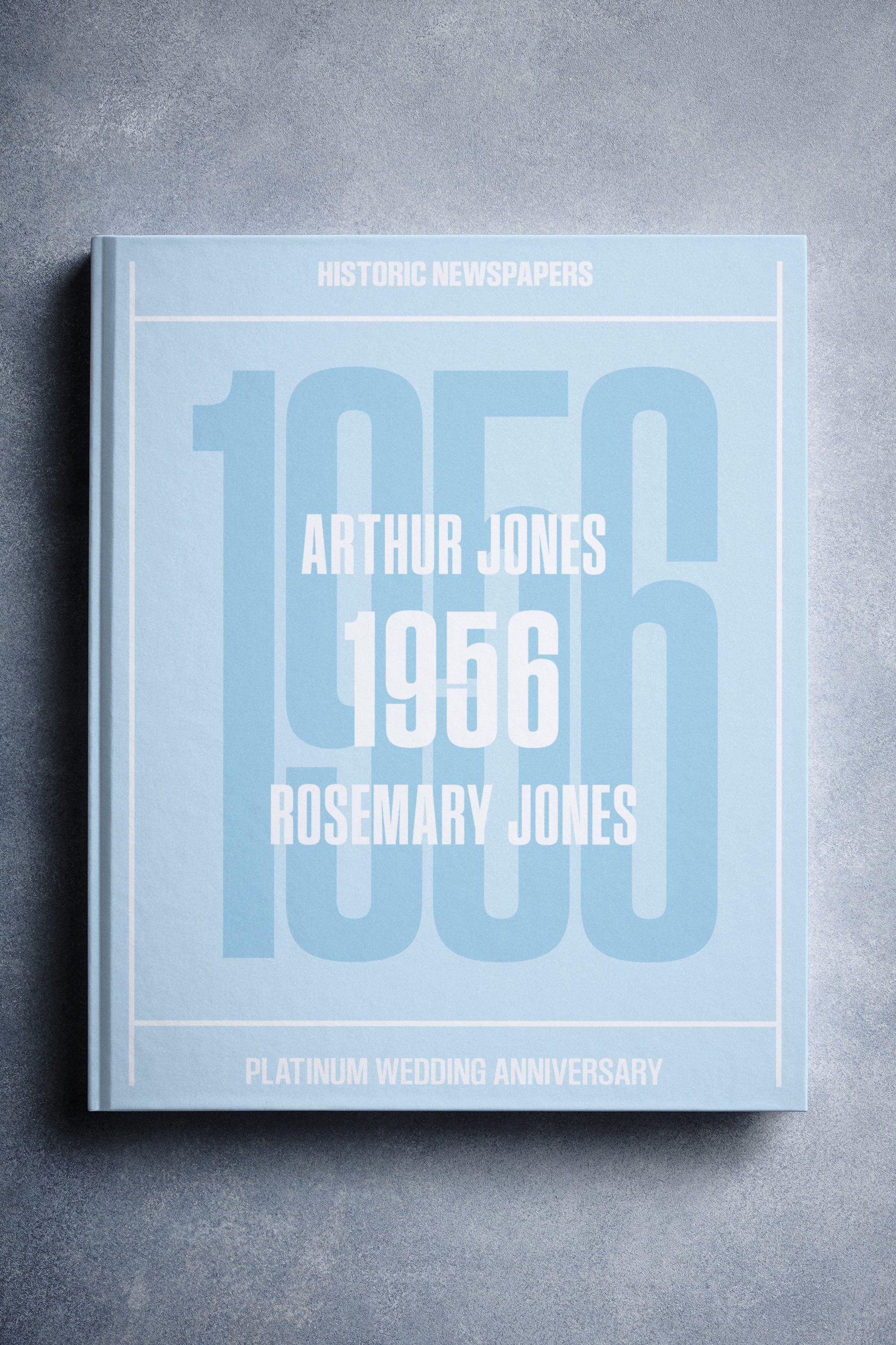 Platinum Anniversary 1956 in Headlines Newspaper Book | Historic