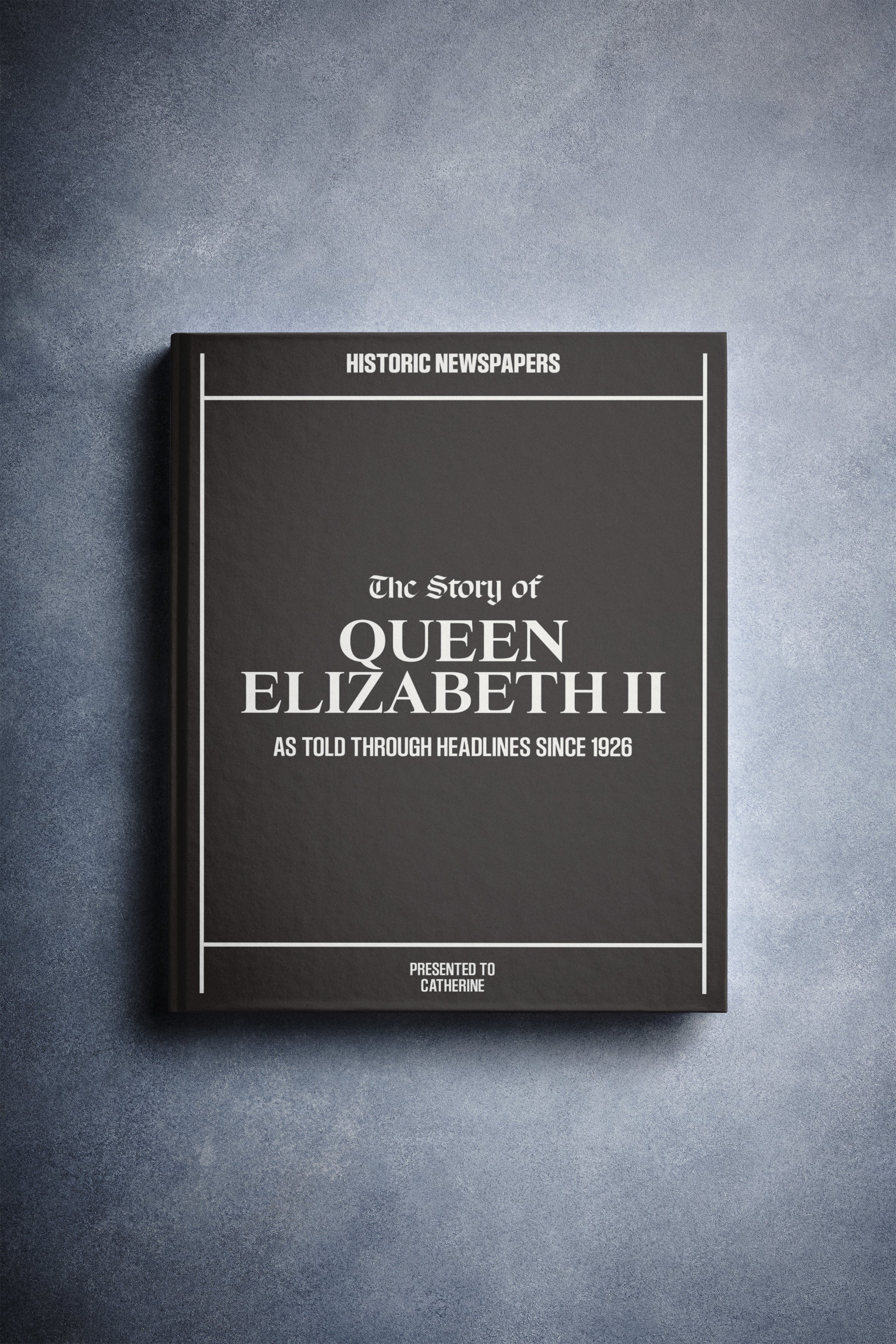 洋書 THE QUEEN: Elizabeth II The Story of Queen Elizabeth II Book | Historic Newspapers