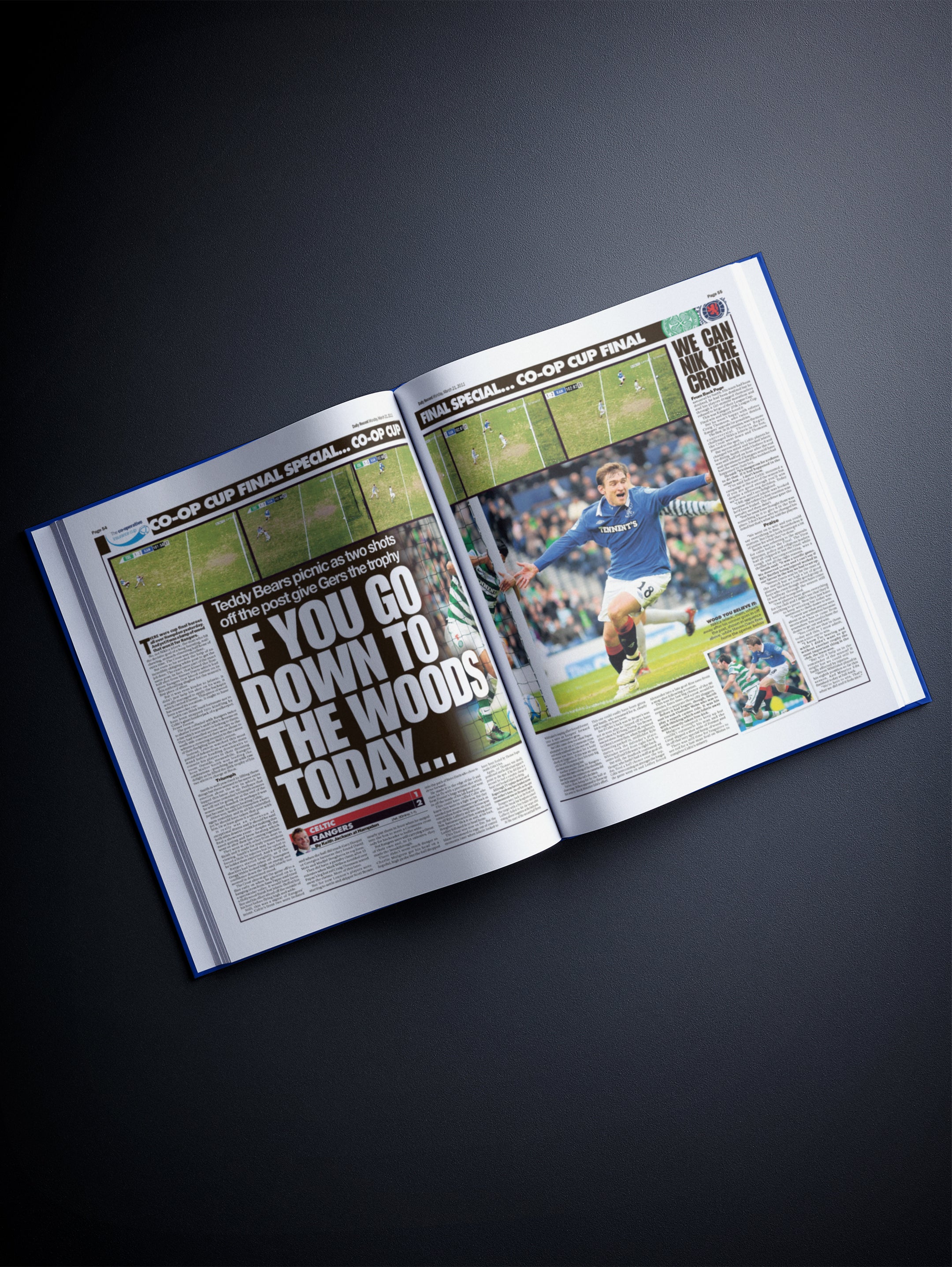 The Football History of Rangers Book - Historic Newspapers