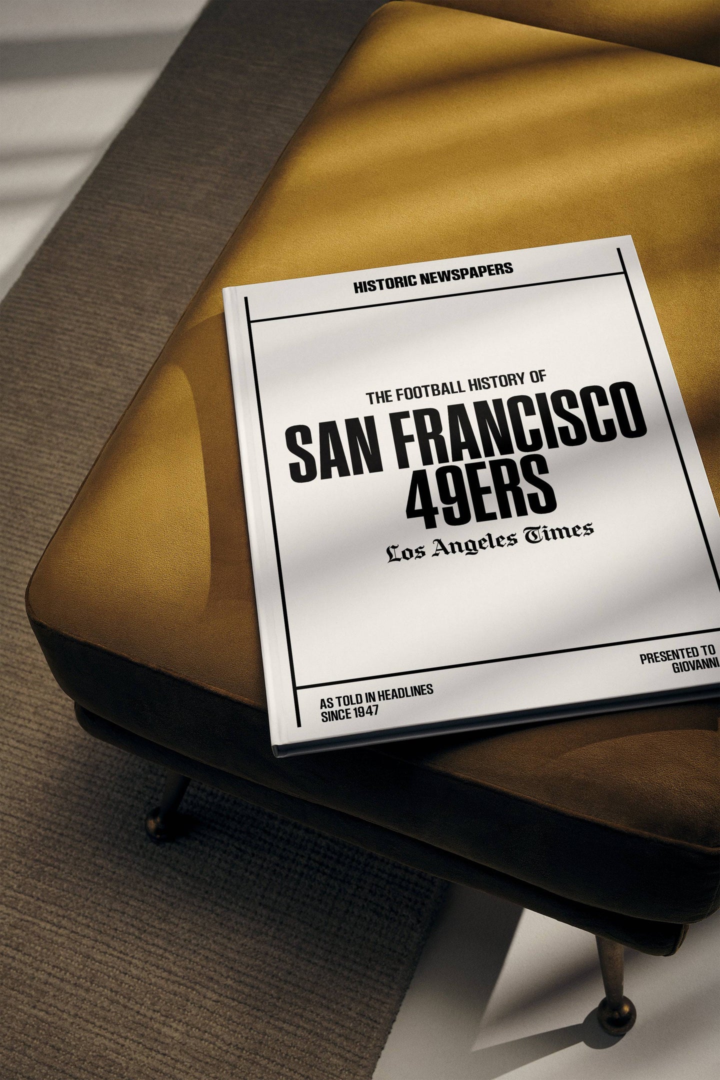 The US Football History of San Francisco 49ers Los Angeles Times Edition Book - Historic Newspapers