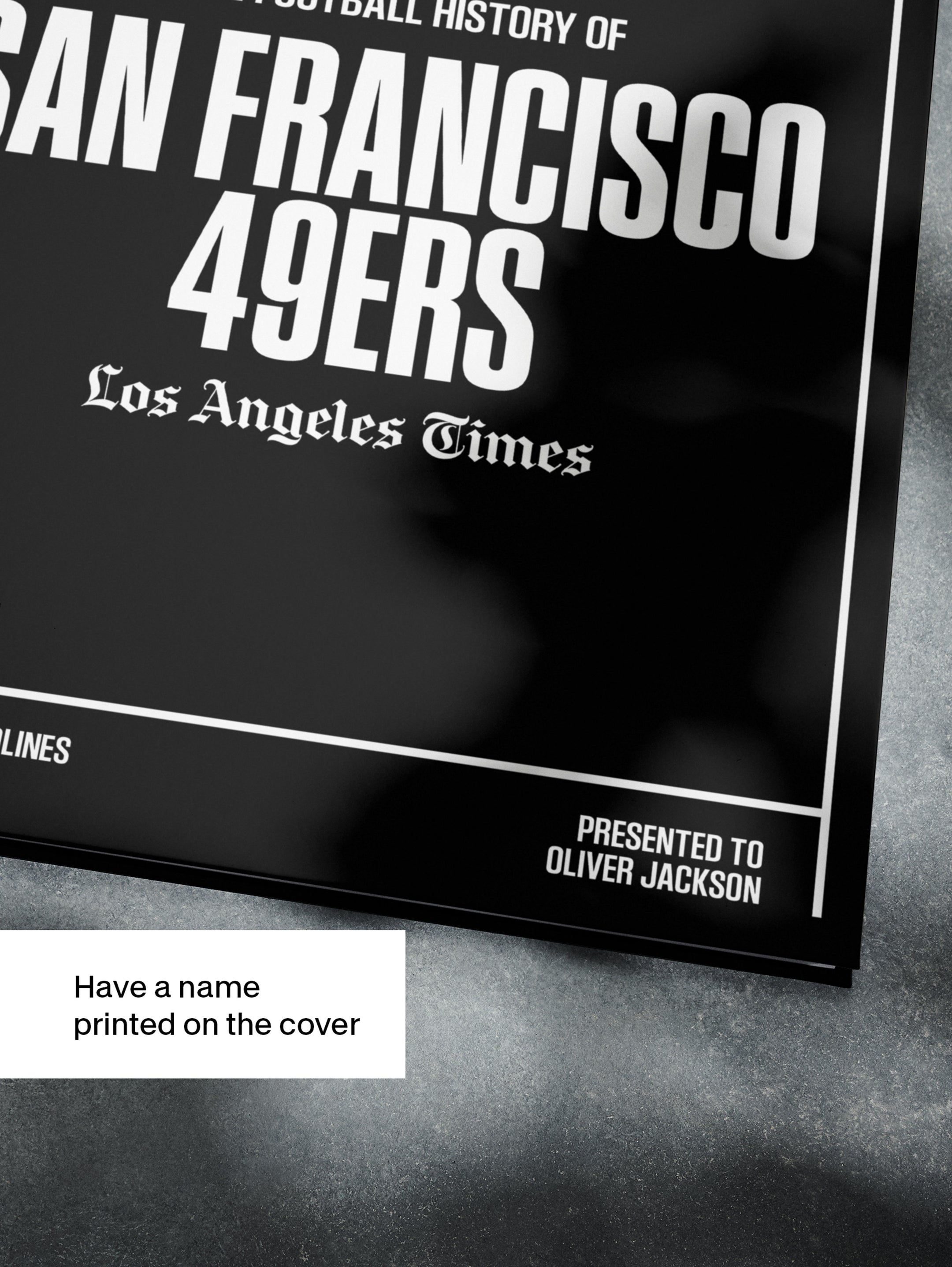 The US Football History of San Francisco 49ers Los Angeles Times Edition Book - Historic Newspapers
