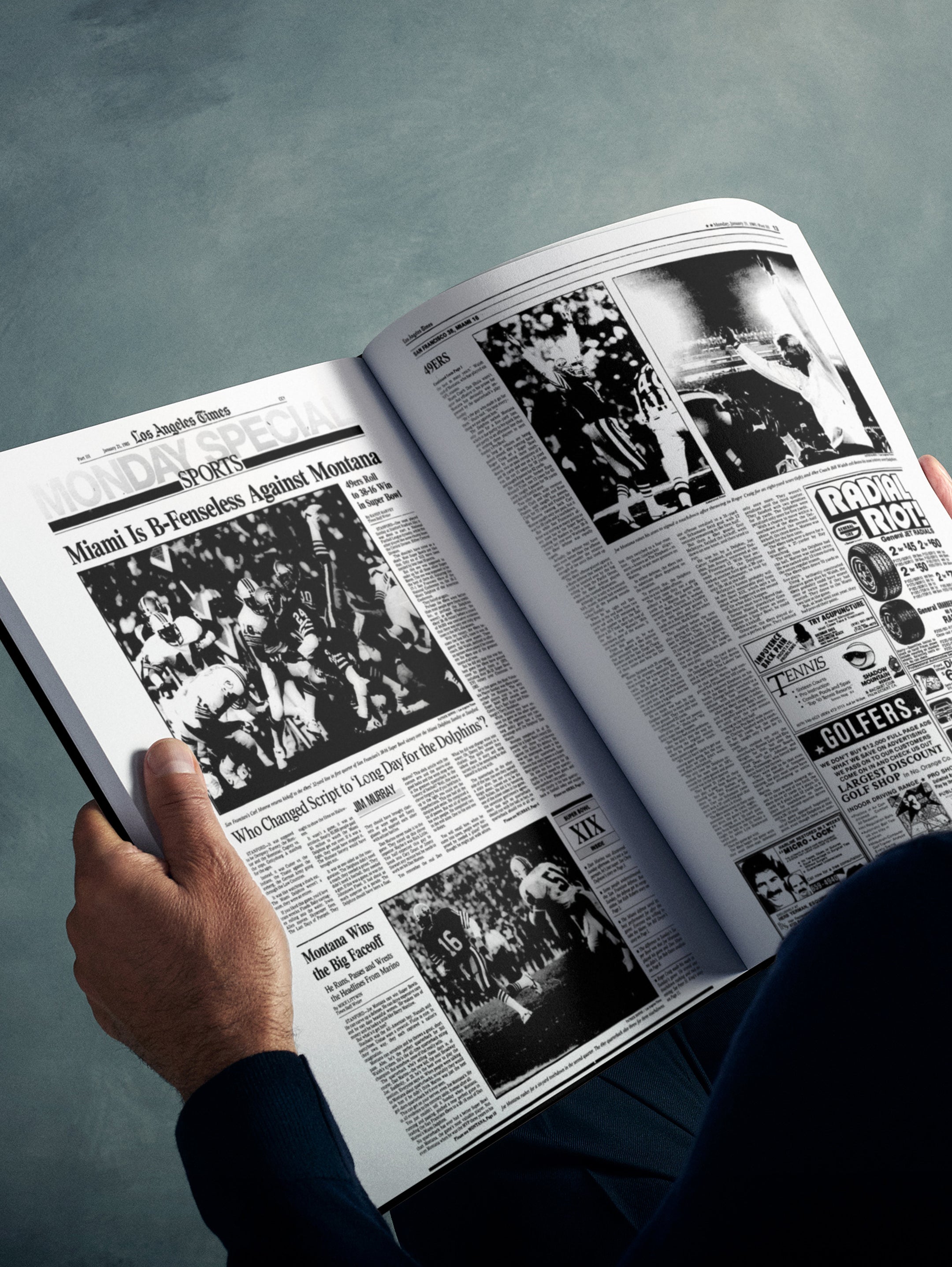 The US Football History of San Francisco 49ers Los Angeles Times Edition Book - Historic Newspapers