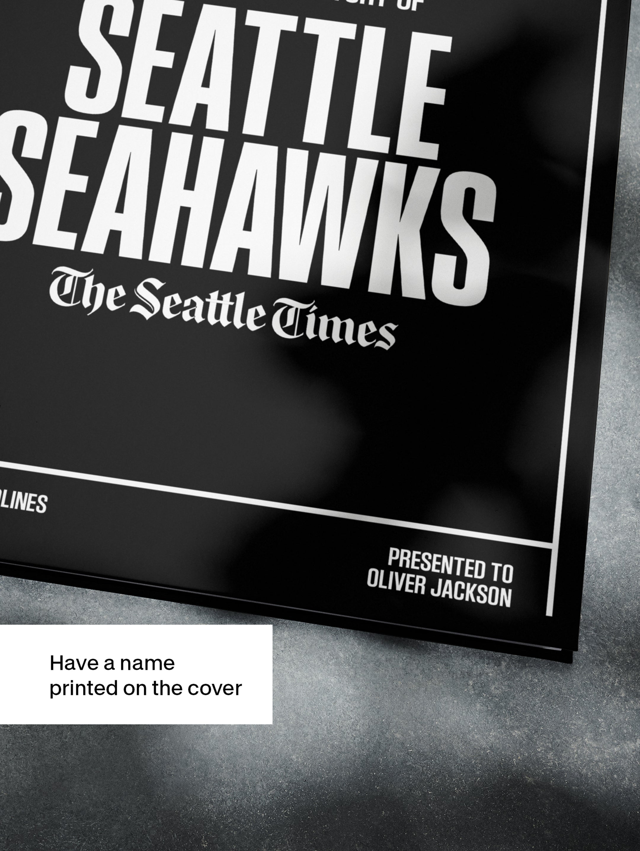 The US Football History of Seattle Seahawks Seattle Times Edition Book - Historic Newspapers