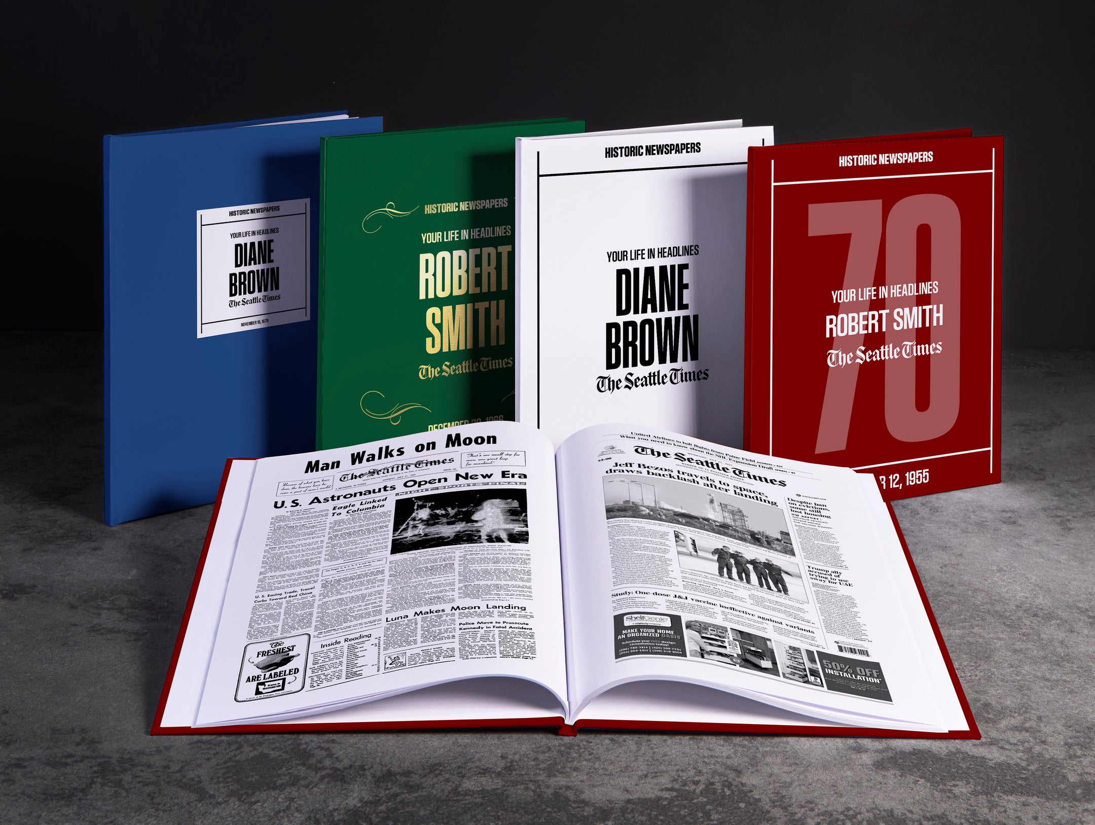Personalized Birthday Newspaper Book Seattle Times Edition
