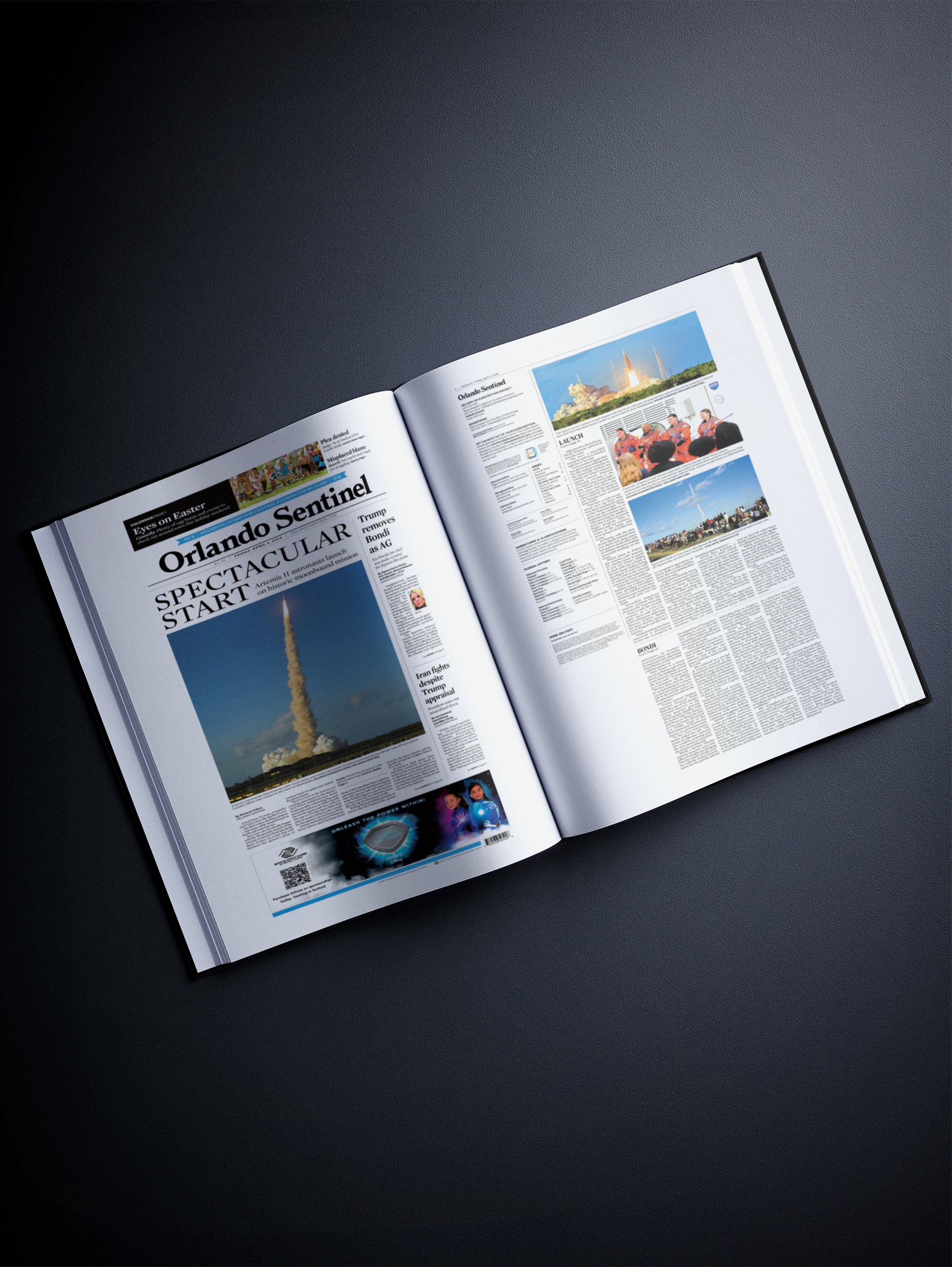 Space Exploration Newspaper Book | Historic Newspapers