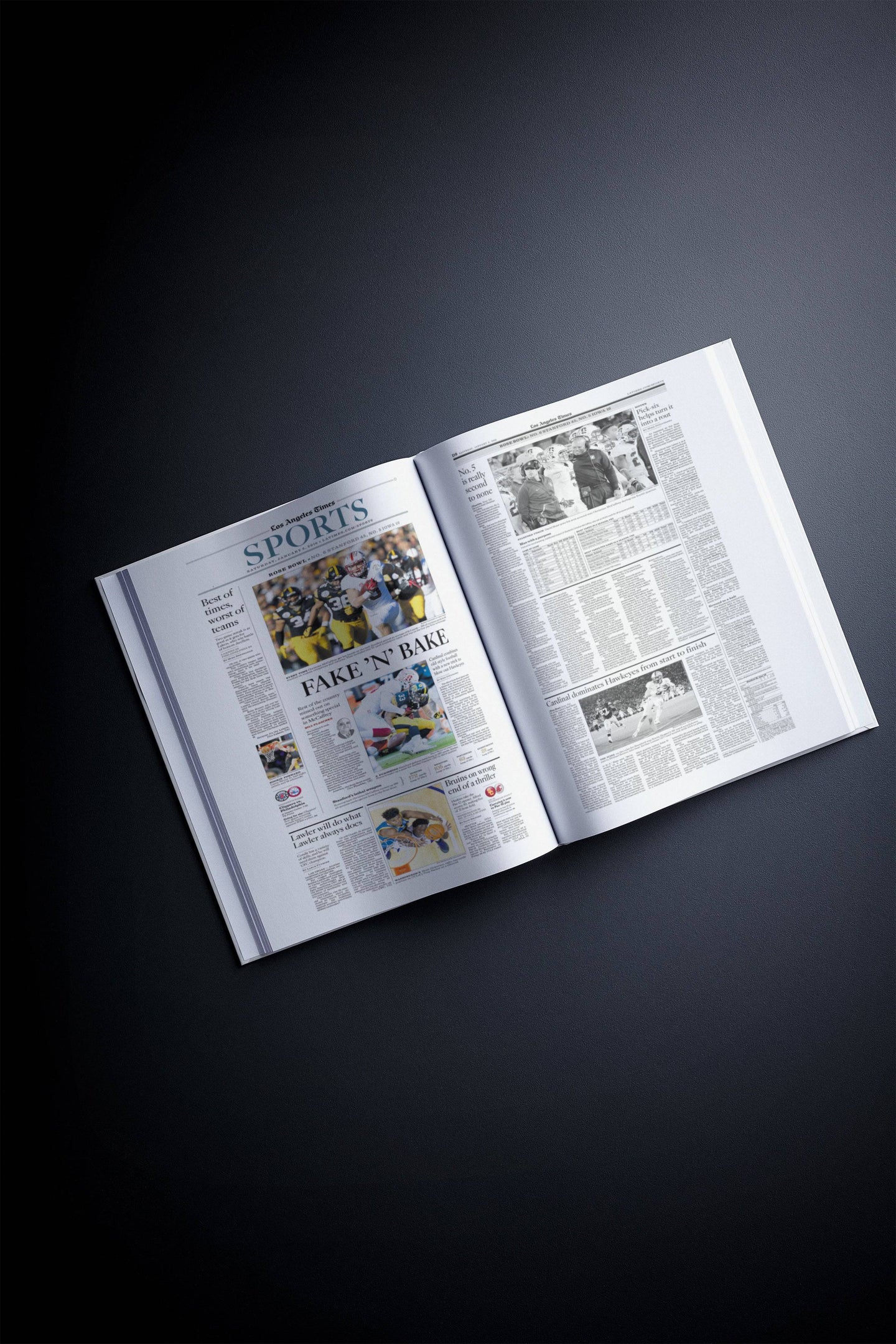 The College Football History of Stanford Cardinal Los Angeles Times Edition