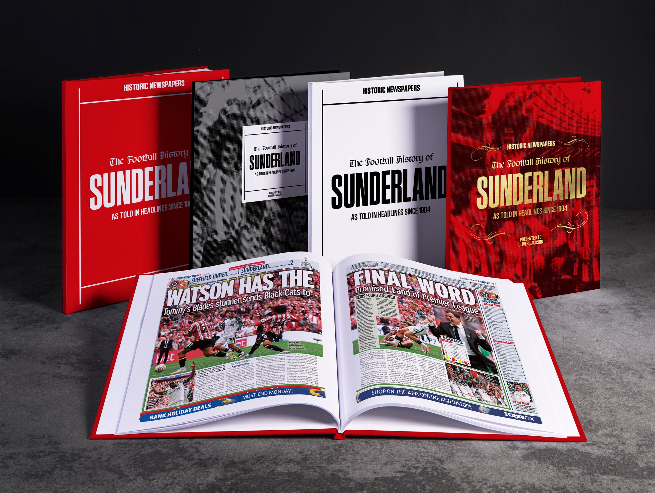 The Football History of Sunderland Book - Historic Newspapers