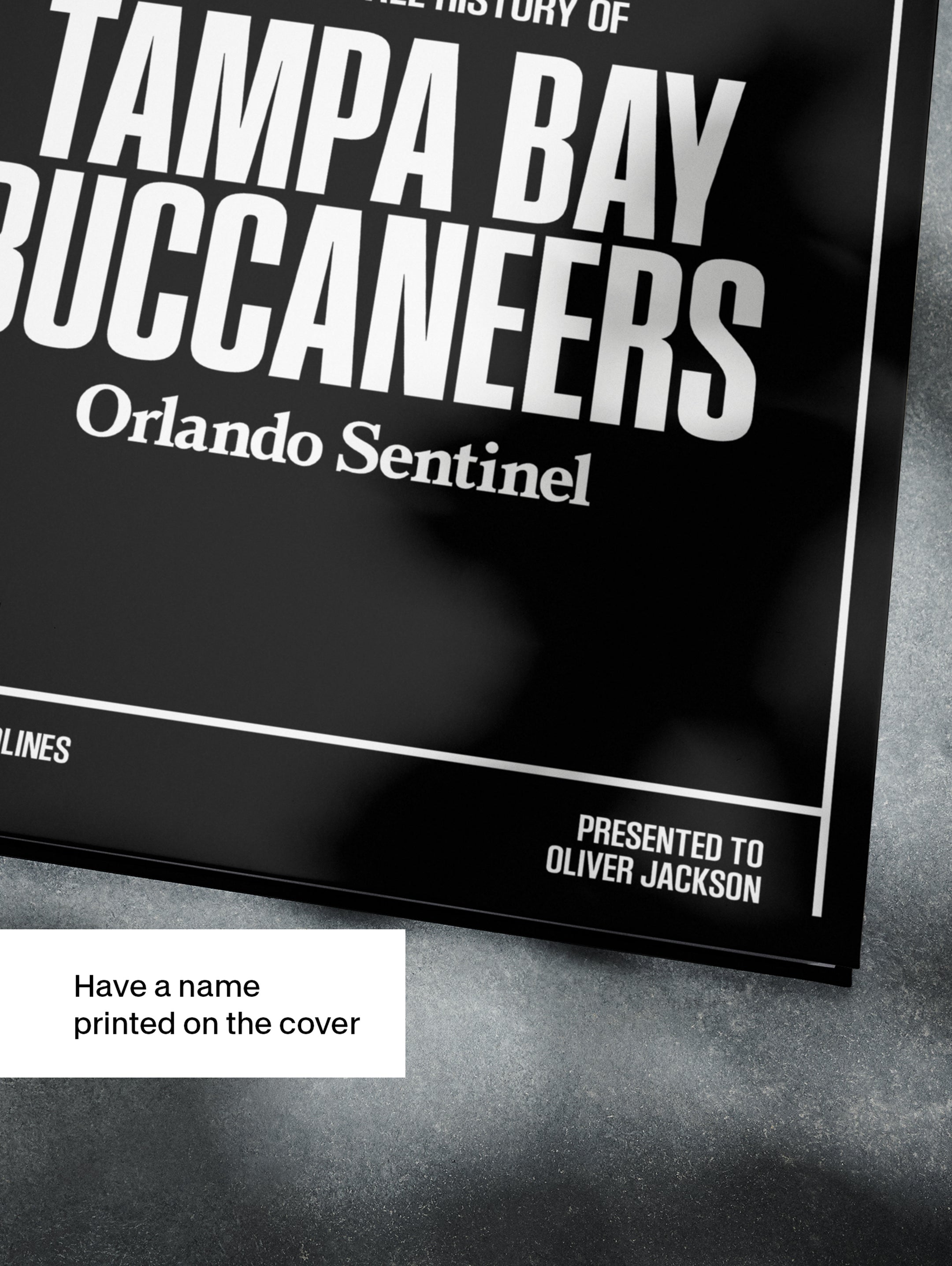 The US Football History of Tampa Bay Buccaneers Orlando Sentinel Edition Book - Historic Newspapers