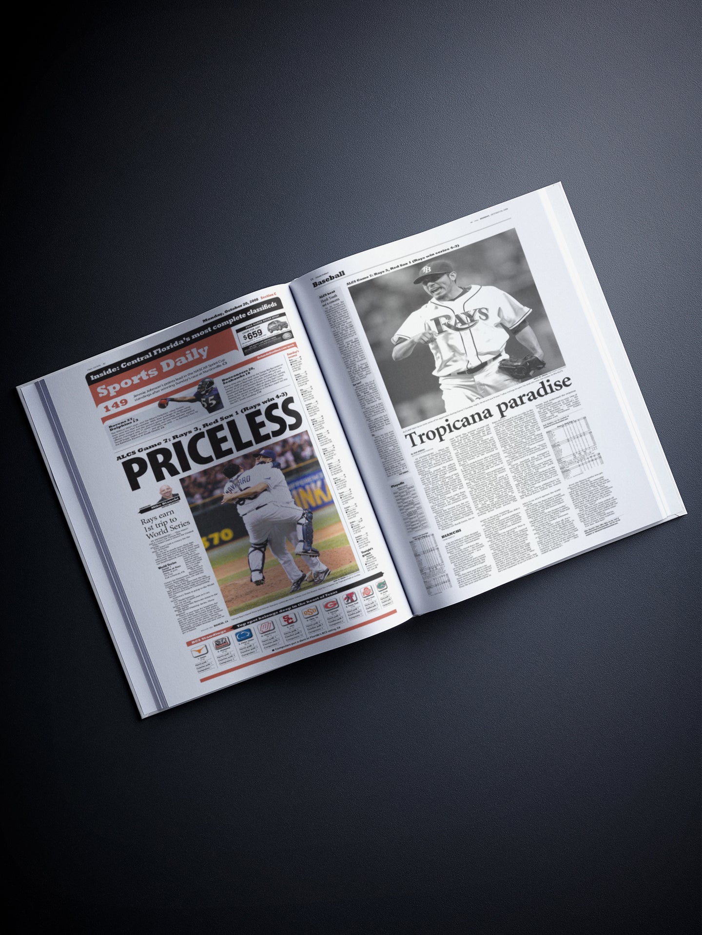 The Baseball History of Tampa Bay Rays Orlando Sentinel Edition - Historic Newspapers