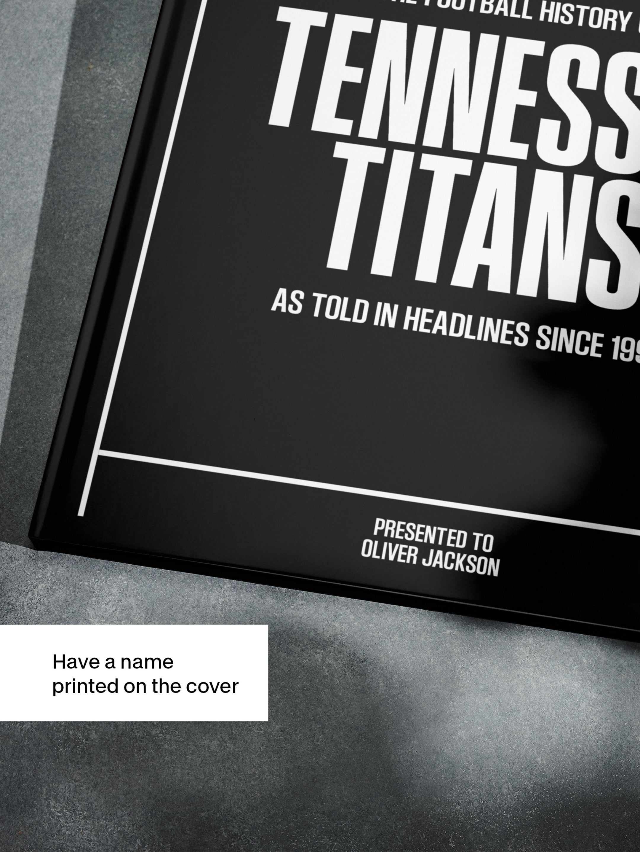 The US Football History of Tennessee Titans Book - Historic Newspapers