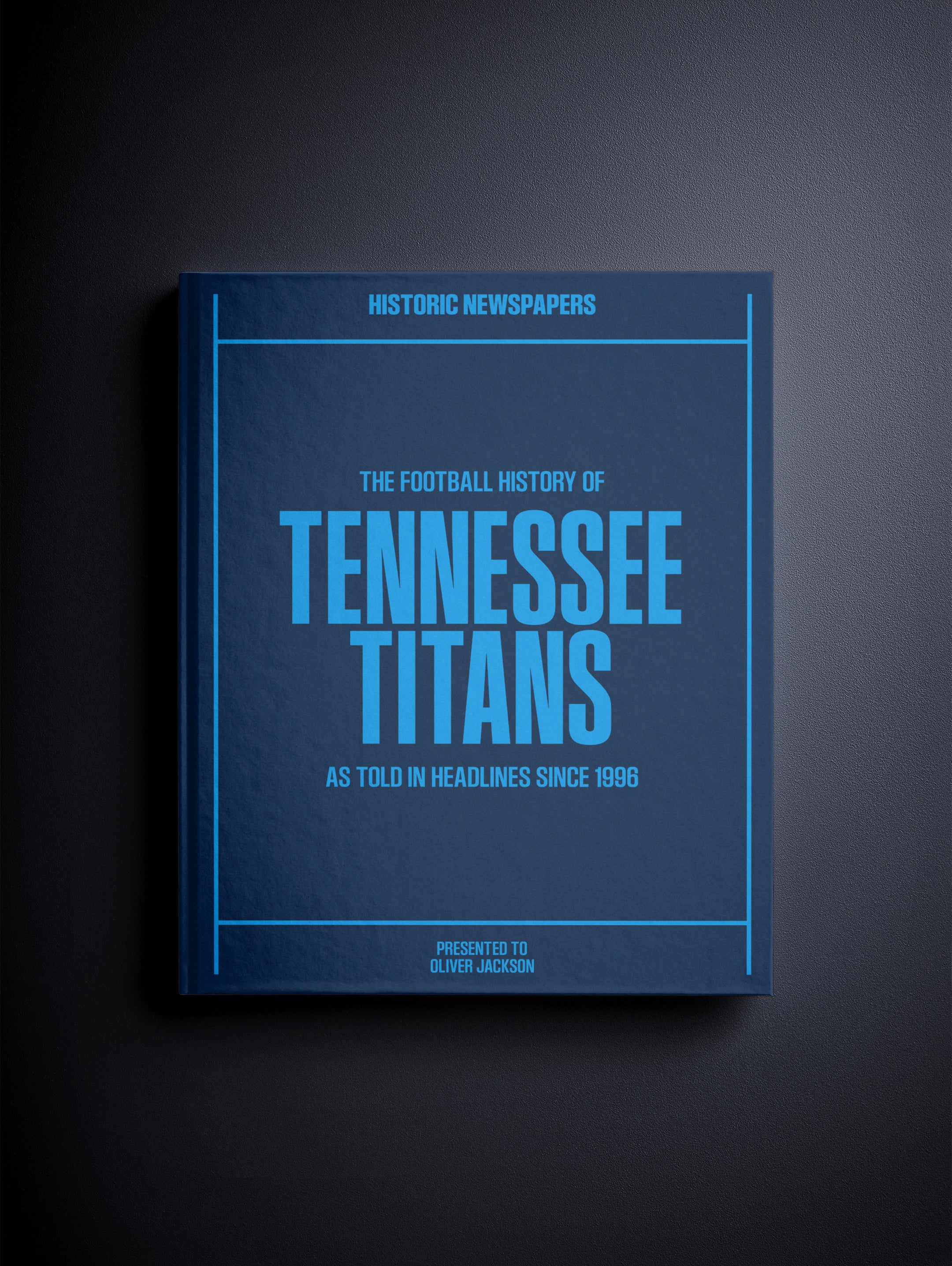 The US Football History of Tennessee Titans Book