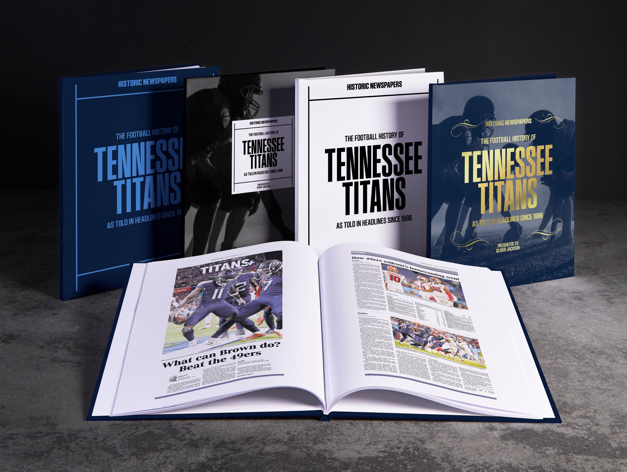 The US Football History of Tennessee Titans Book