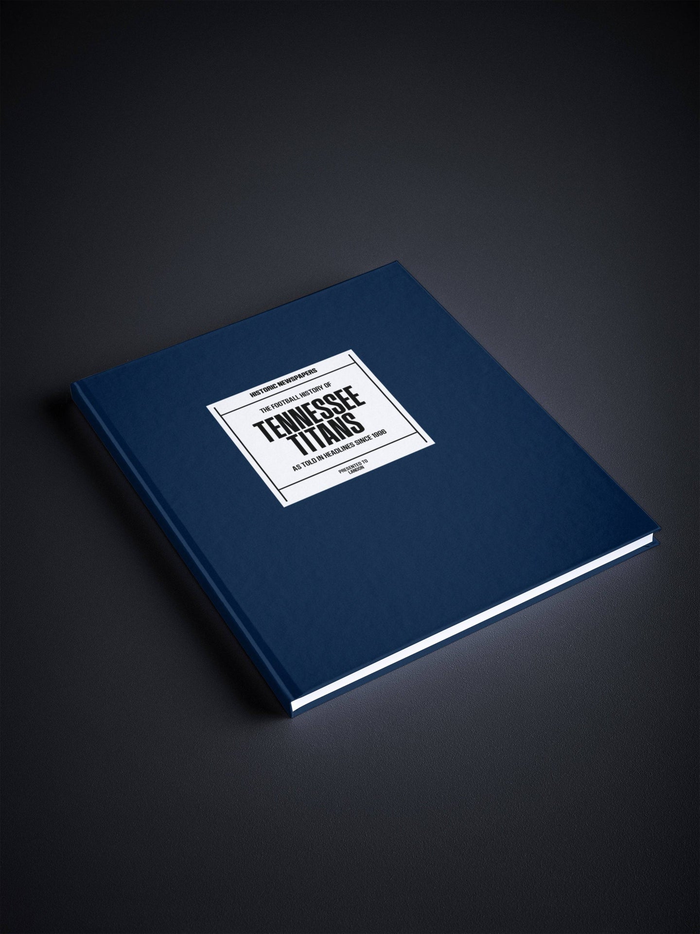The US Football History of Tennessee Titans Book - Historic Newspapers