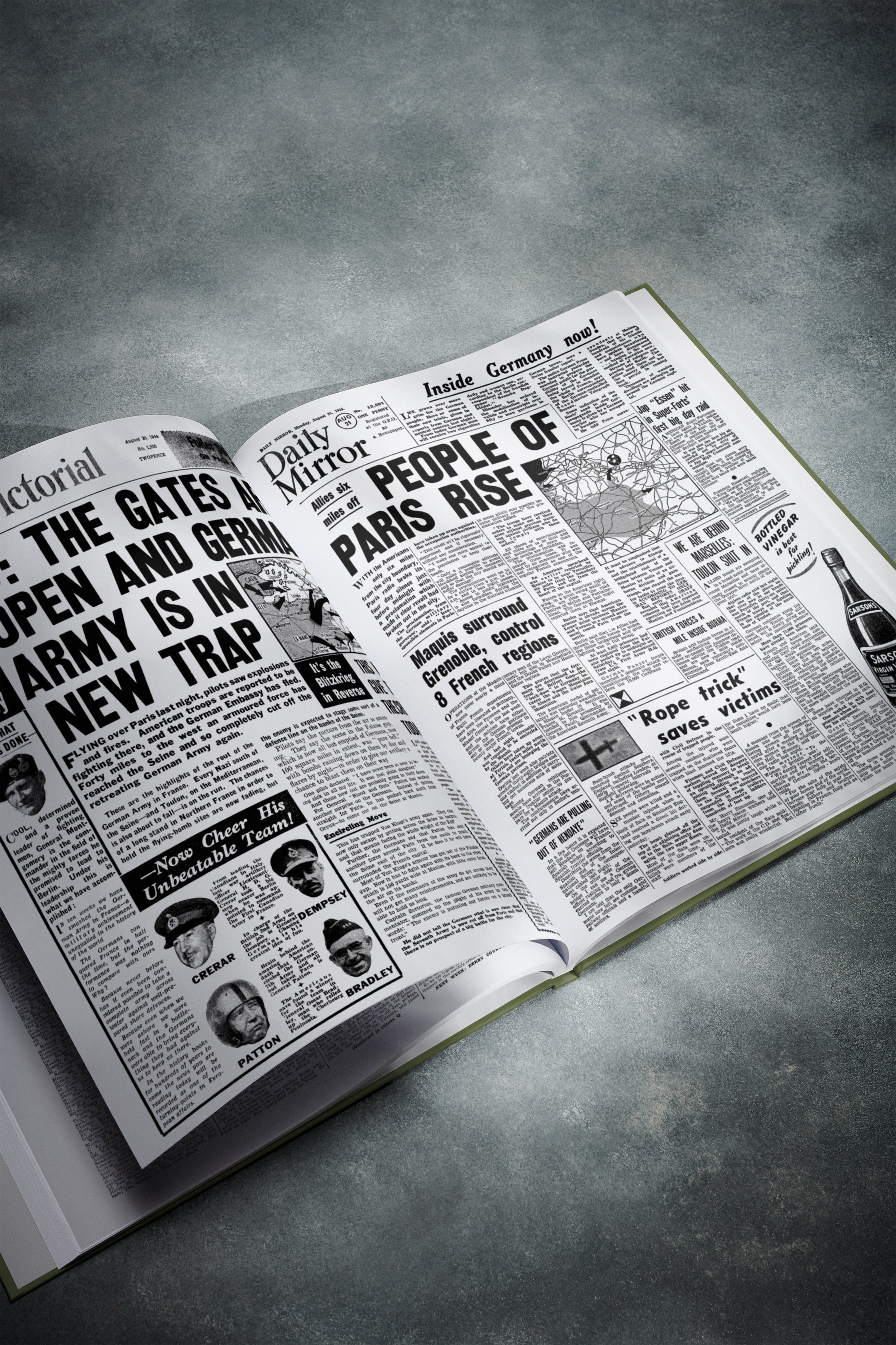 The Story of The D-Day Landings Book - Historic Newspapers