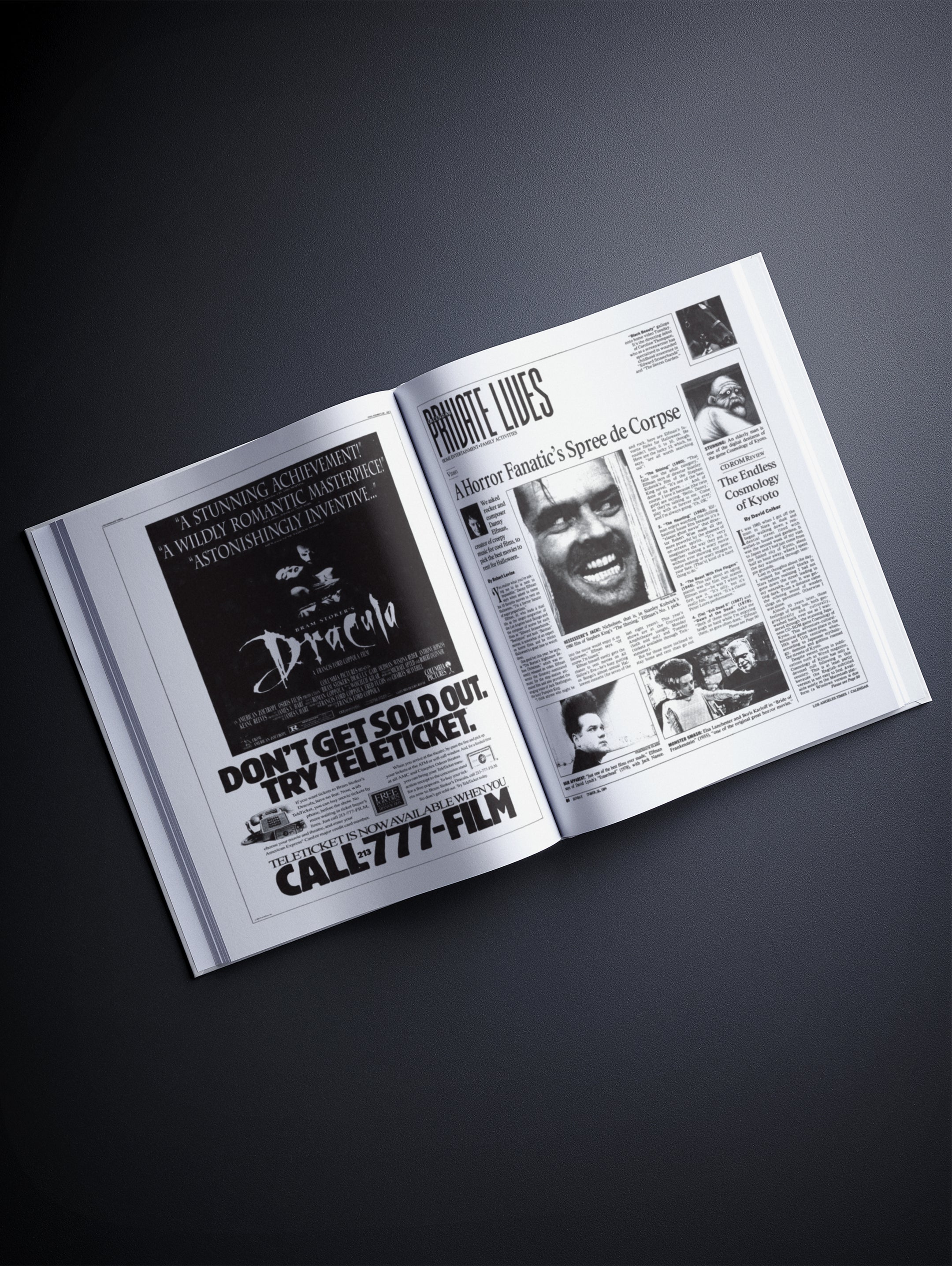 The History of Horror Movies Los Angeles Times Edition - Historic Newspapers