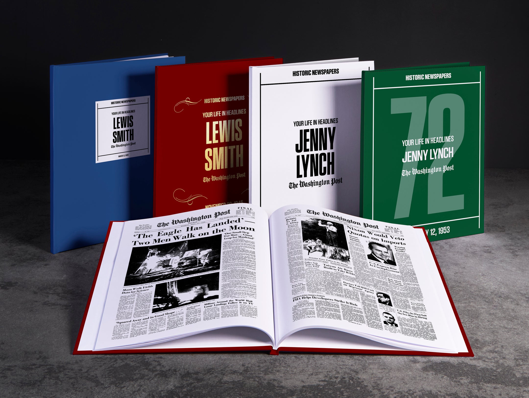 Personalized Birthday Newspaper Book Washington Post Edition
